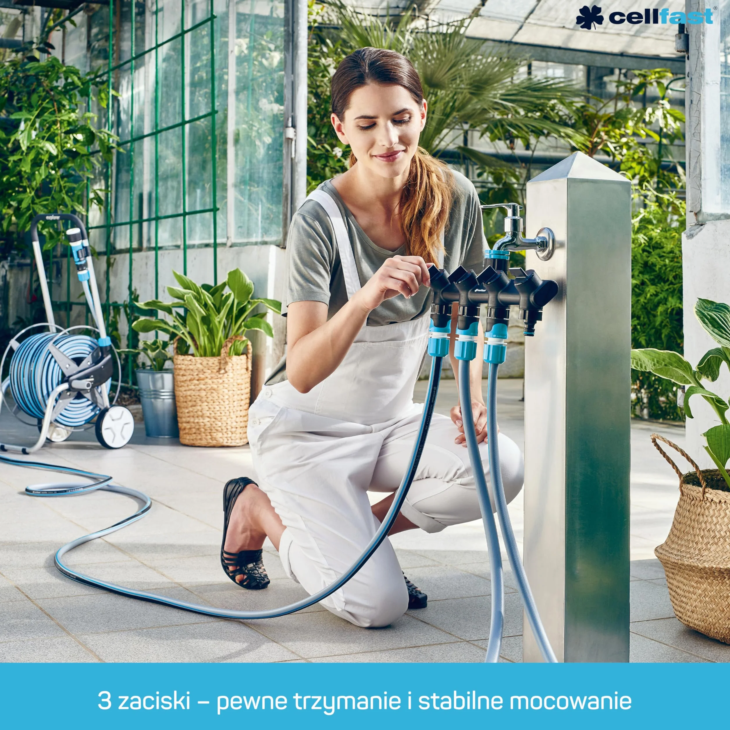 Cellfast Szybkozłącze ENERGO™ 1/2" 5/8" do węża ogrodowego PC/ABS
