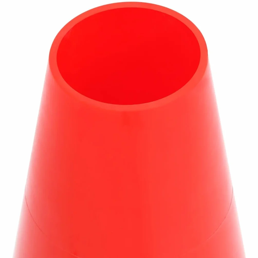 vidaXL Odblaskowe pachołki drogowe, 4 szt., czerwono-białe, 50 cm