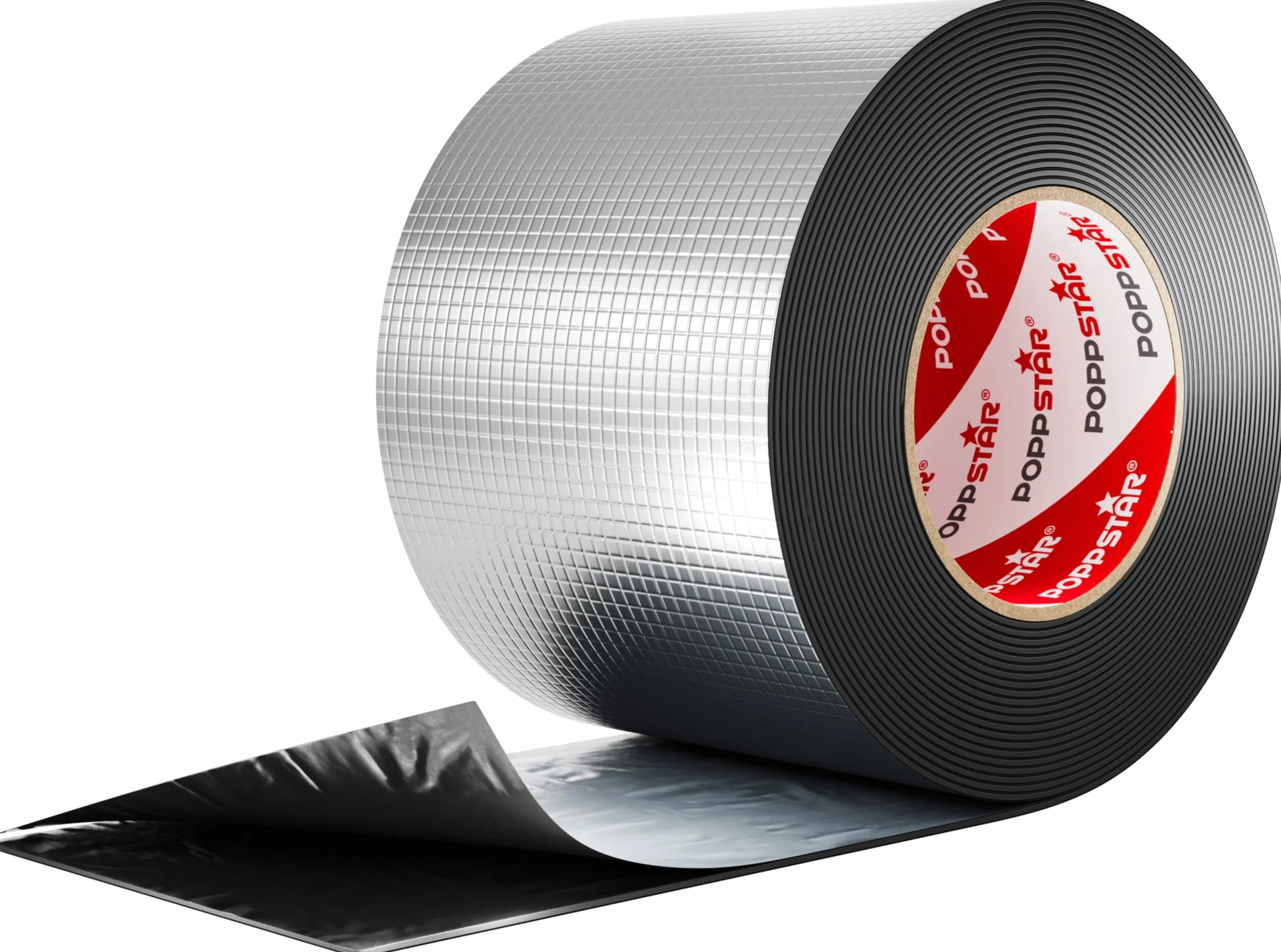 Poppstar butylowa taśma aluminiowa (10m x 100mm x 1,2mm), bardzo wodoszczelna naprawcza taśma klejąca do stosowania na zewnątrz