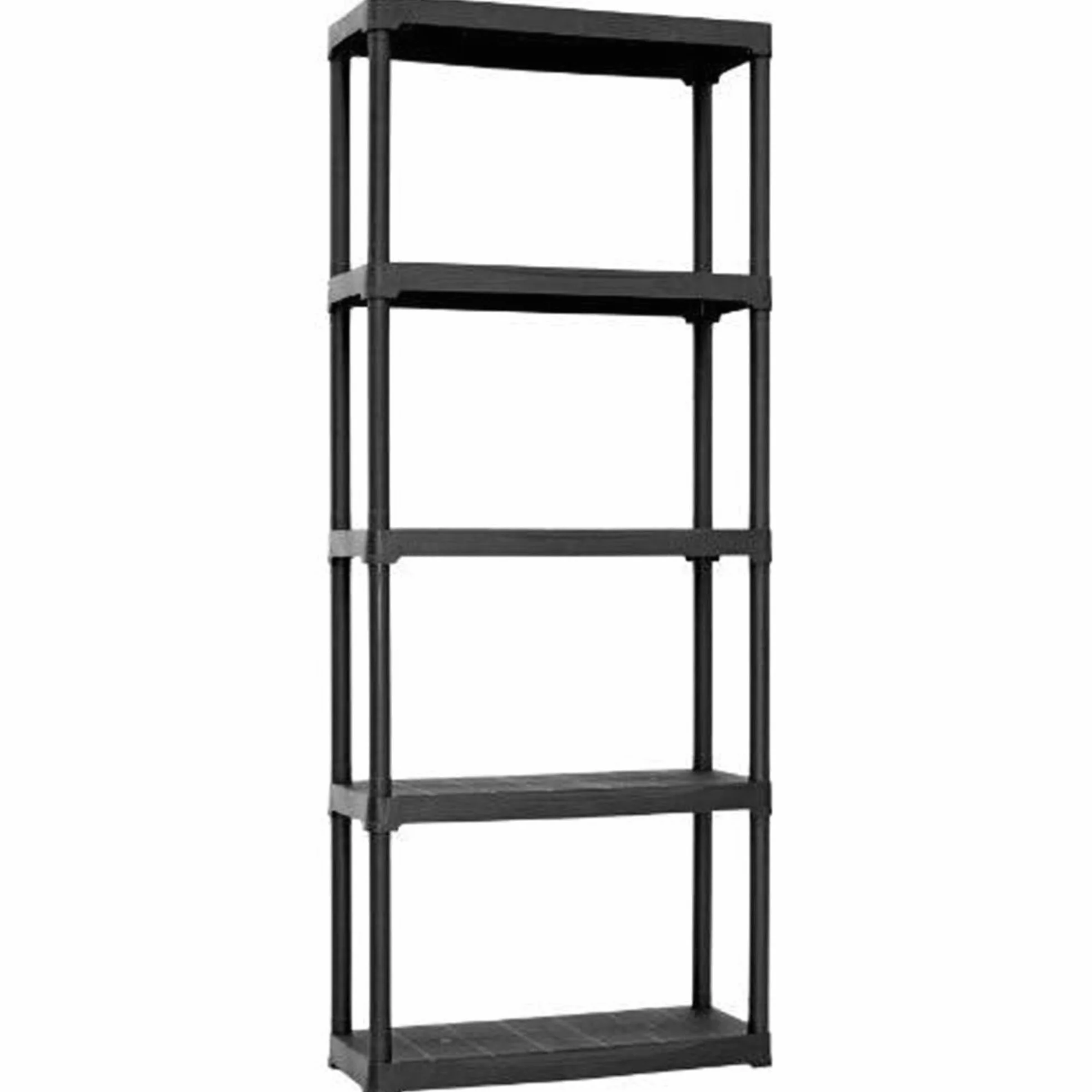 Regał modułowy z 5 półkami z tworzywa sztucznego z polipropylenu 90x40x176 cm.