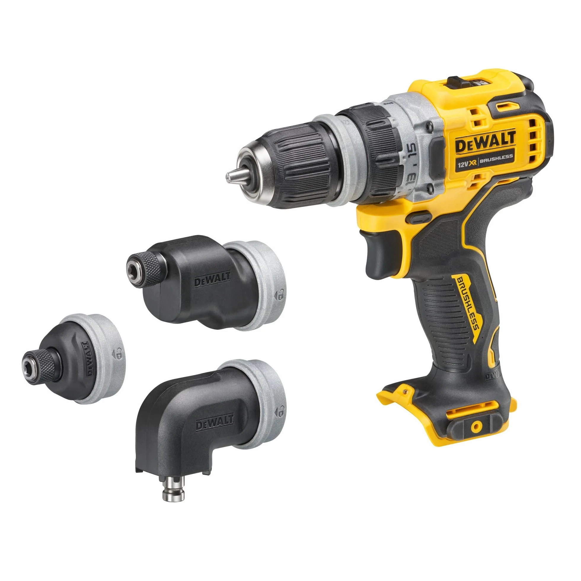 DEWALT Bezszczotkowa wielogłowicowa wiertarka XR 12 V 57 Nm bez ładowarki/akumulatora z obudową TSTAK