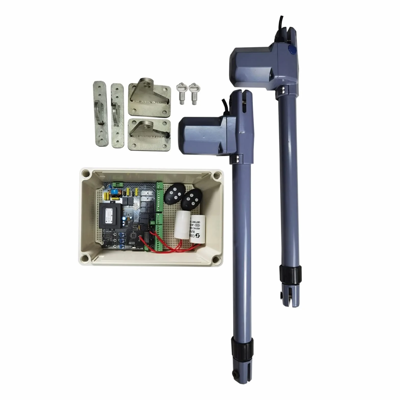 Automatyczne Samozamykacze, System silnika 500 kg Automatyczny siłownik bramy skrzydłowej do drzwi Idealny garnitur Otwieracz bram na podjazd(Kit 1 Basic kit)