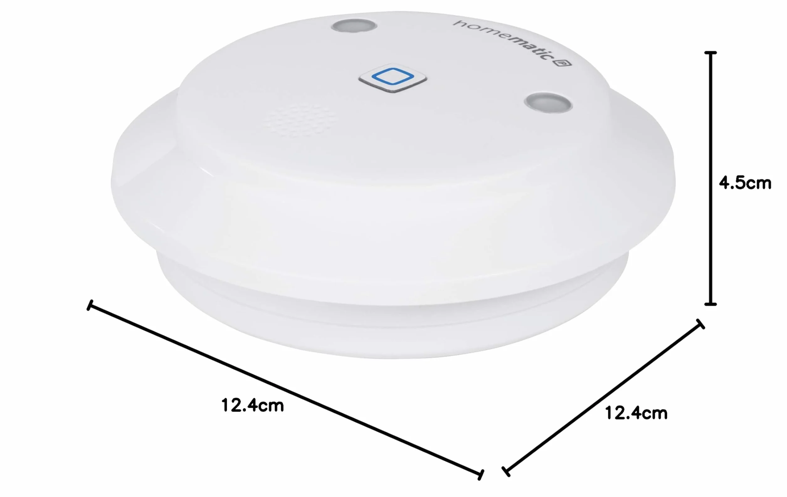 Homematic IP Syrena alarmowa Smart Home, bezprzewodowa bezprzewodowa syrena wewnętrzna z funkcją aplikacji ostrzega słyszalna, widoczna i za pomocą wiadomości push, 153825A0