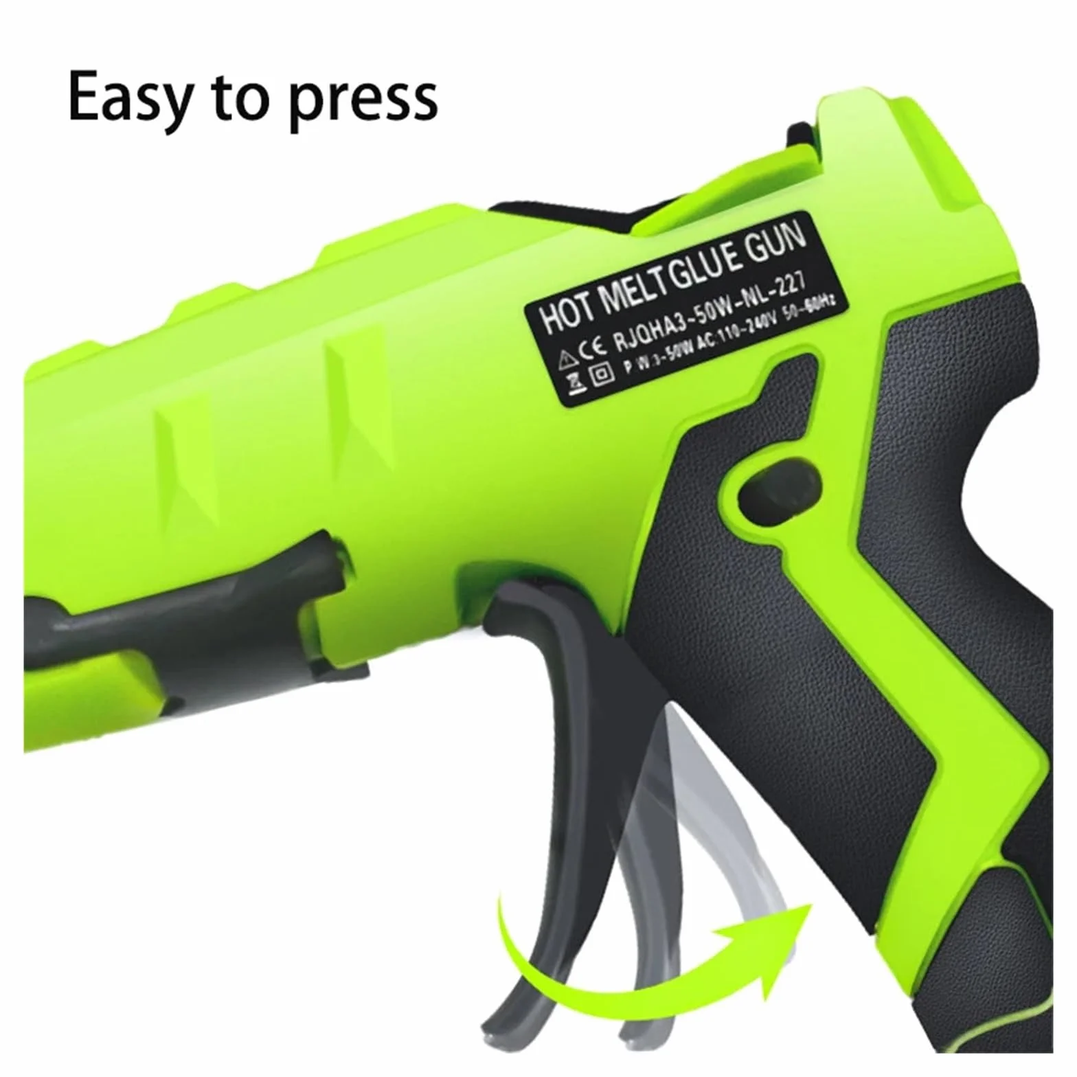 Pistolet Do Kleju Na GorąCo Bezprzewodowy Pistolet Do Klejenia Na Gorąco Z 30 Sztuk 7mm Kleje W Sztyfcie Do Akumulatora Litowo-jonowego 18V Elektryczne Elektronarzędzie Do Naprawy(With 30 Glue Sticks)