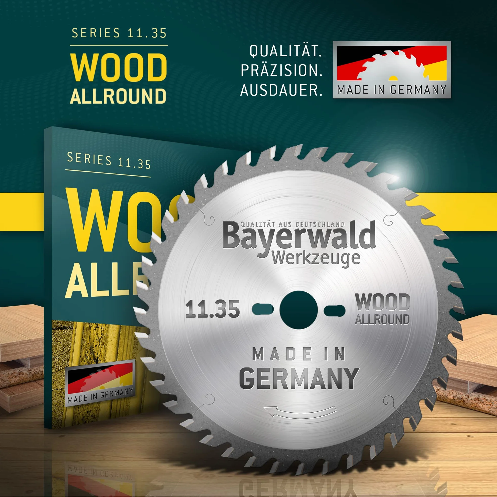 Bayerwald - HM ręczna tarcza do piły tarczowej do drewna - Ø 210 mm x 2,8 mm x 30 mm | zęby wymienne (30 zębów/gruboziarnisty +) | otwory boczne: 2/7/42