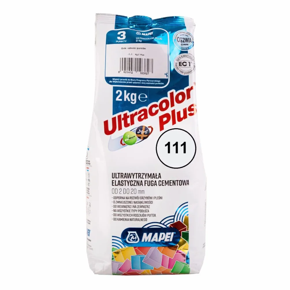 Fuga cementowa MAPEI ULTRACOLOR PLUS 2kg 111 srebrny