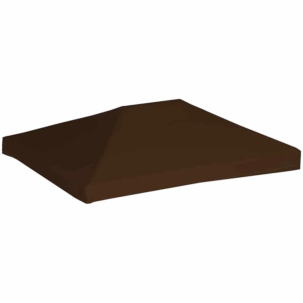 vidaXL Zadaszenie do altany 310 g/m² 3 x 4 m brązowe