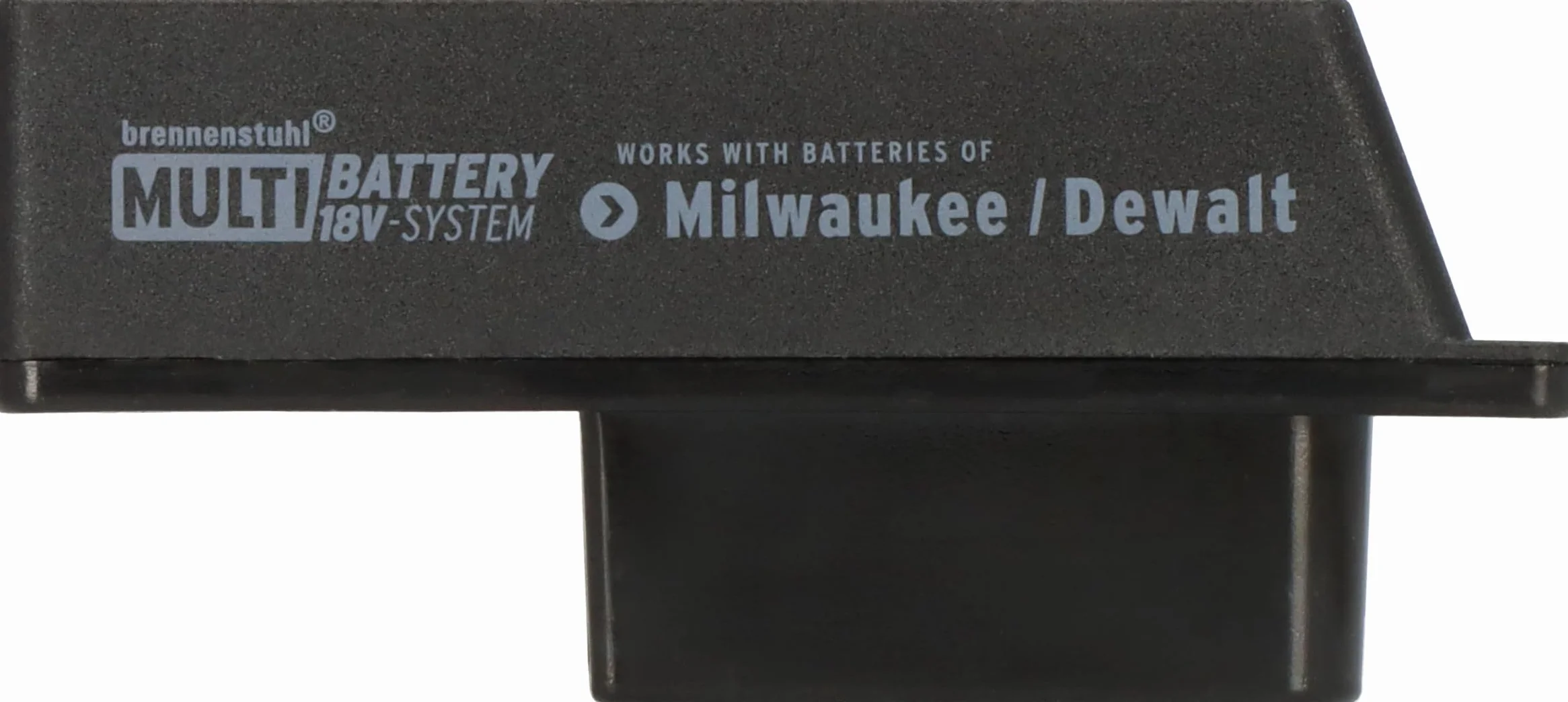 Brennenstuhl Adapter do reflektorów budowlanych LED w systemie Brennenstuhl Multi Battery 18V do stosowania z akumulatorami Milwaukee/Dewalt
