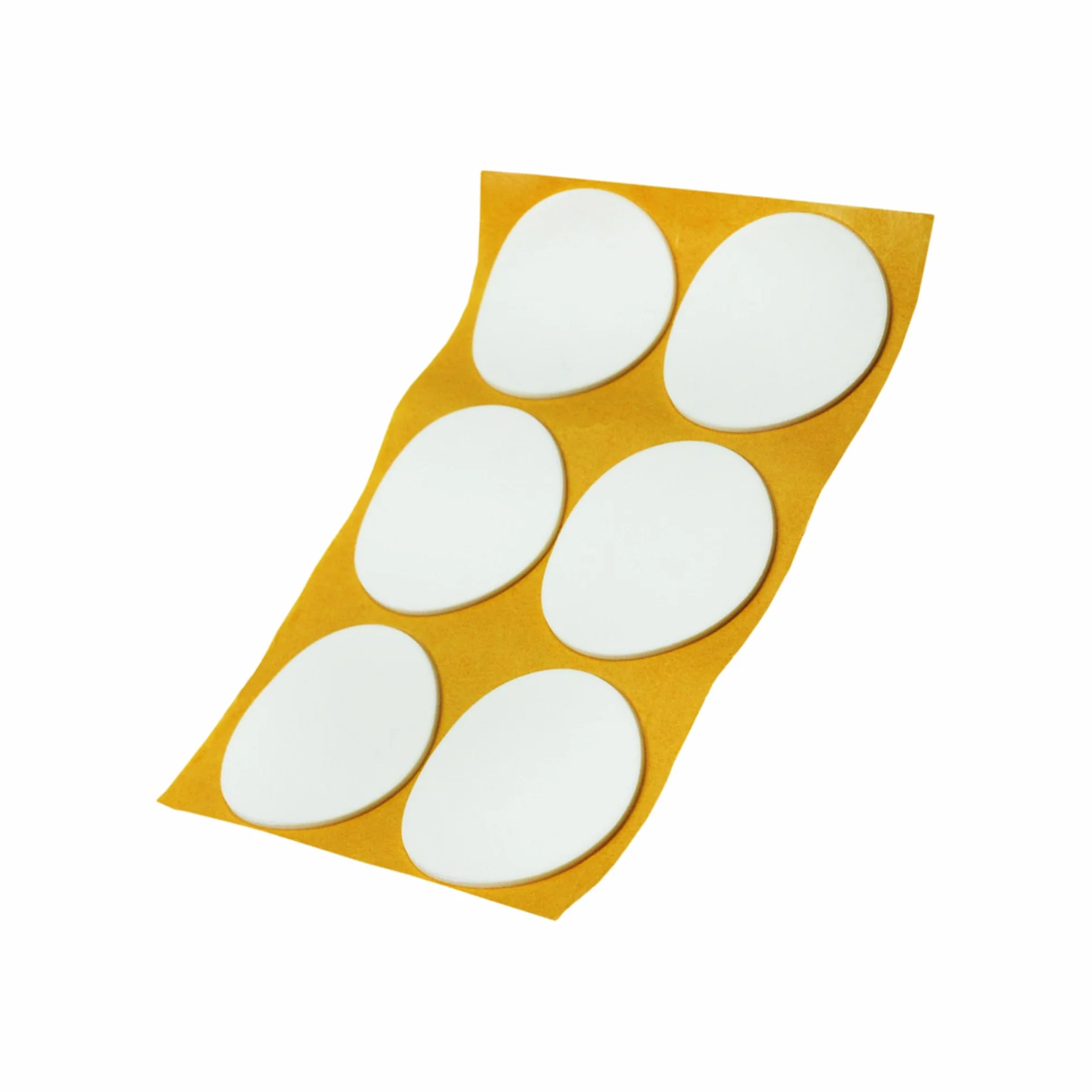 Adsamm® / 6 x samoprzylepnych podkładek antypoślizgowych z kauczuku komórkowego EPDM/ø 70 mm/biały/okrągły/2,5 mm grubości ślizgaczy