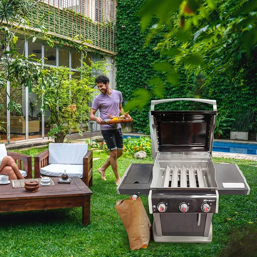 Ecooe V2A szyny aromatyzujące ze stali nierdzewnej do Weber Spirit 300 (5 sztuk)
