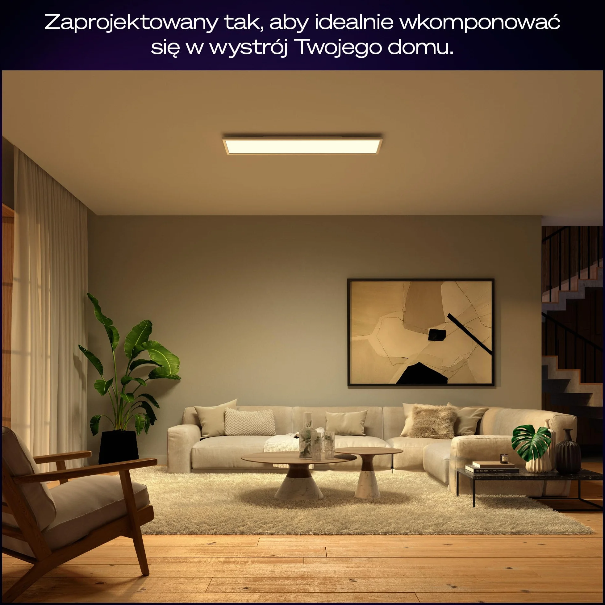 Philips Hue White and color ambiance Prostokątny panel Surimu Zintegrowane źródło światła LED Sterowanie przez Bluetooth za pomocą aplikacji Sterowanie za pomocą aplikacji lub głosu