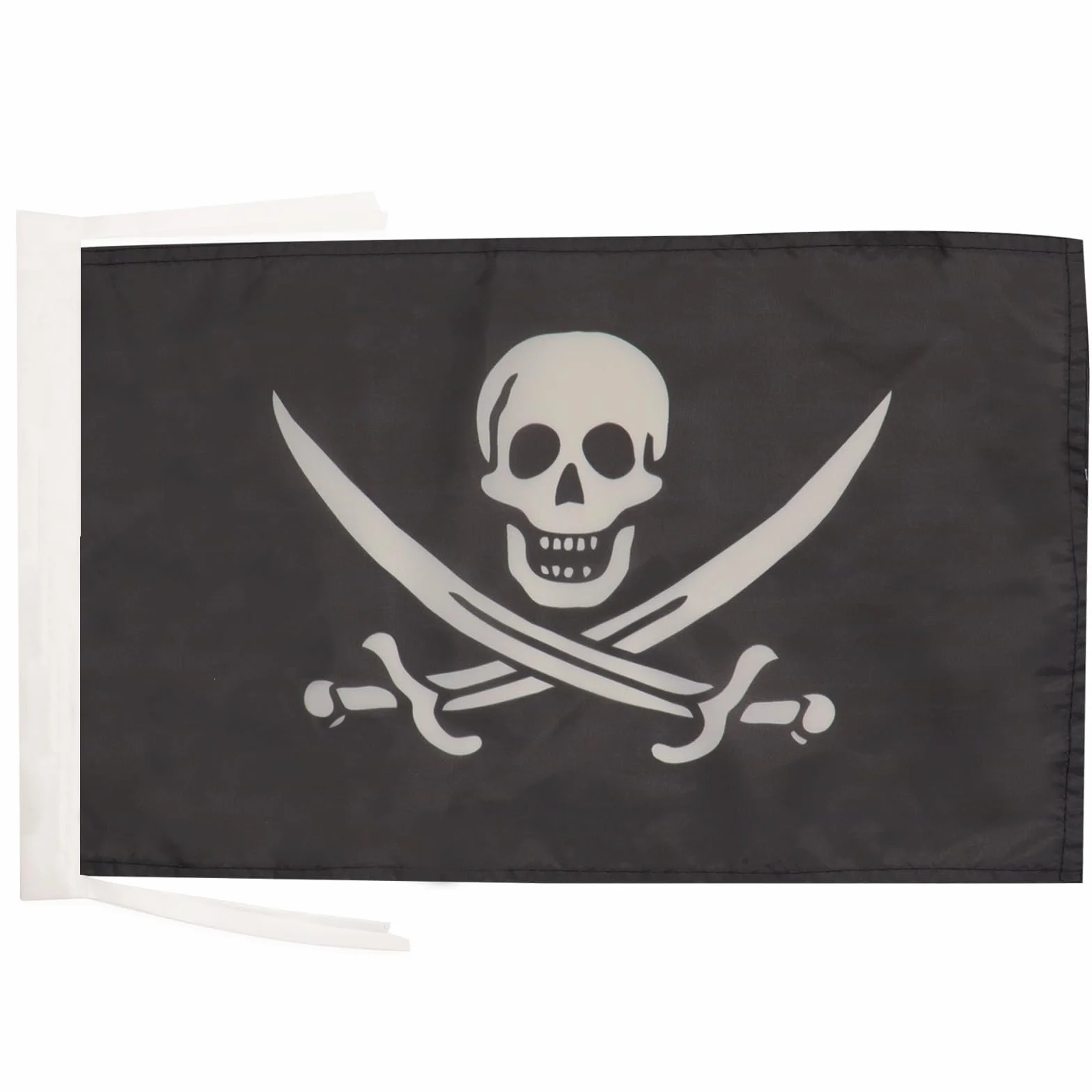 Drapeau Pirate Jack Rackham Cordelettes, 45cm x 30cm
