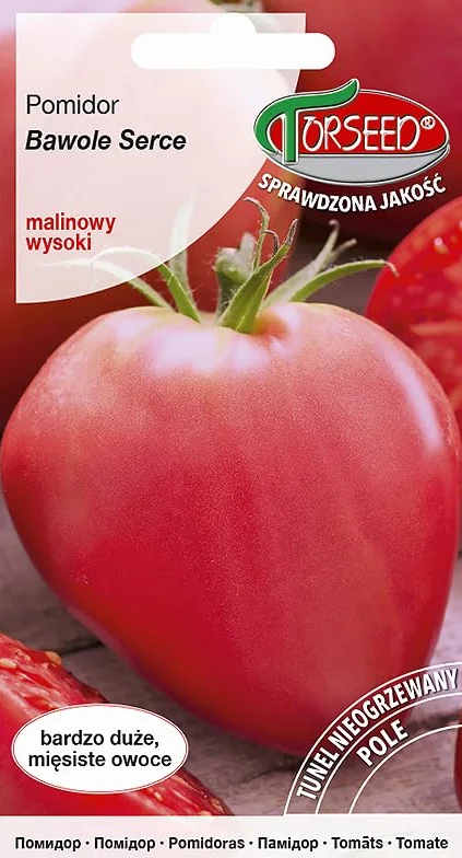 Nasiona pomidora Bawole Serce - wyjątkowo duże, mięsiste owoce malinowe 0,2 g