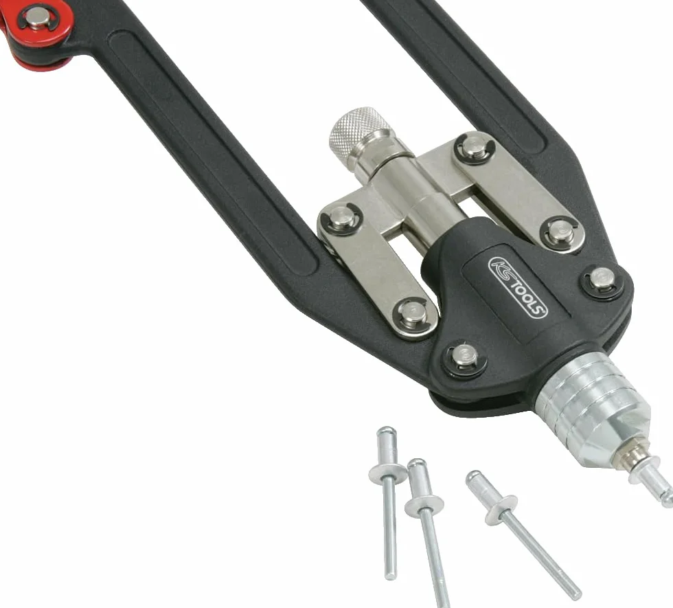 KS Tools 150.9630 Uniwersalny zestaw szczypiec do nitowania, 17-szt