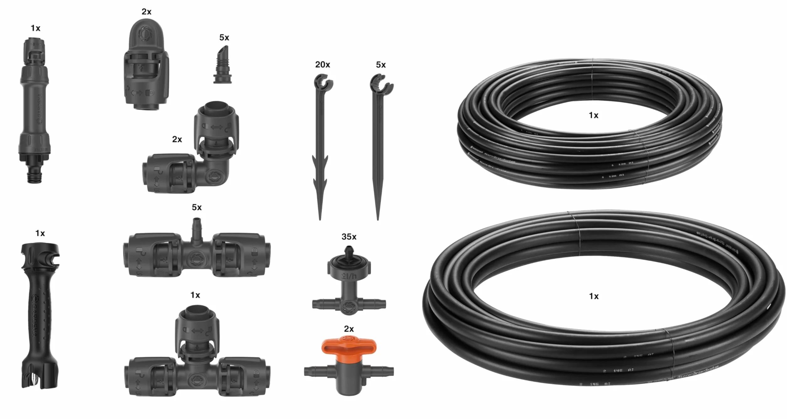 Gardena Micro-Drip System nawadnianie kropelkowe zestaw do podniesionych grządek 35 roślin 13455-20