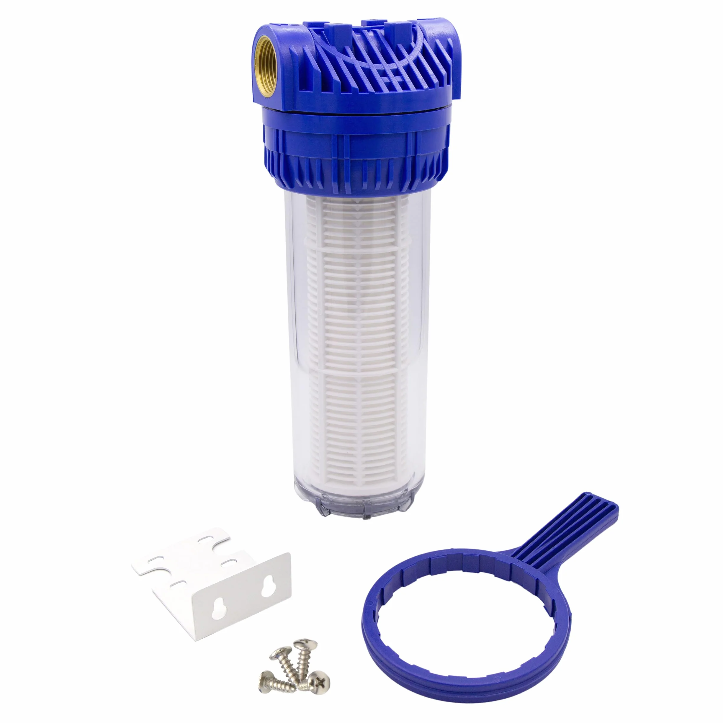 VARIOSAN Filtr wstępny 10 cali do pomp wodnych gwint wewnętrzny 3/4" 8 bar 6000 l/h 0,06 mm