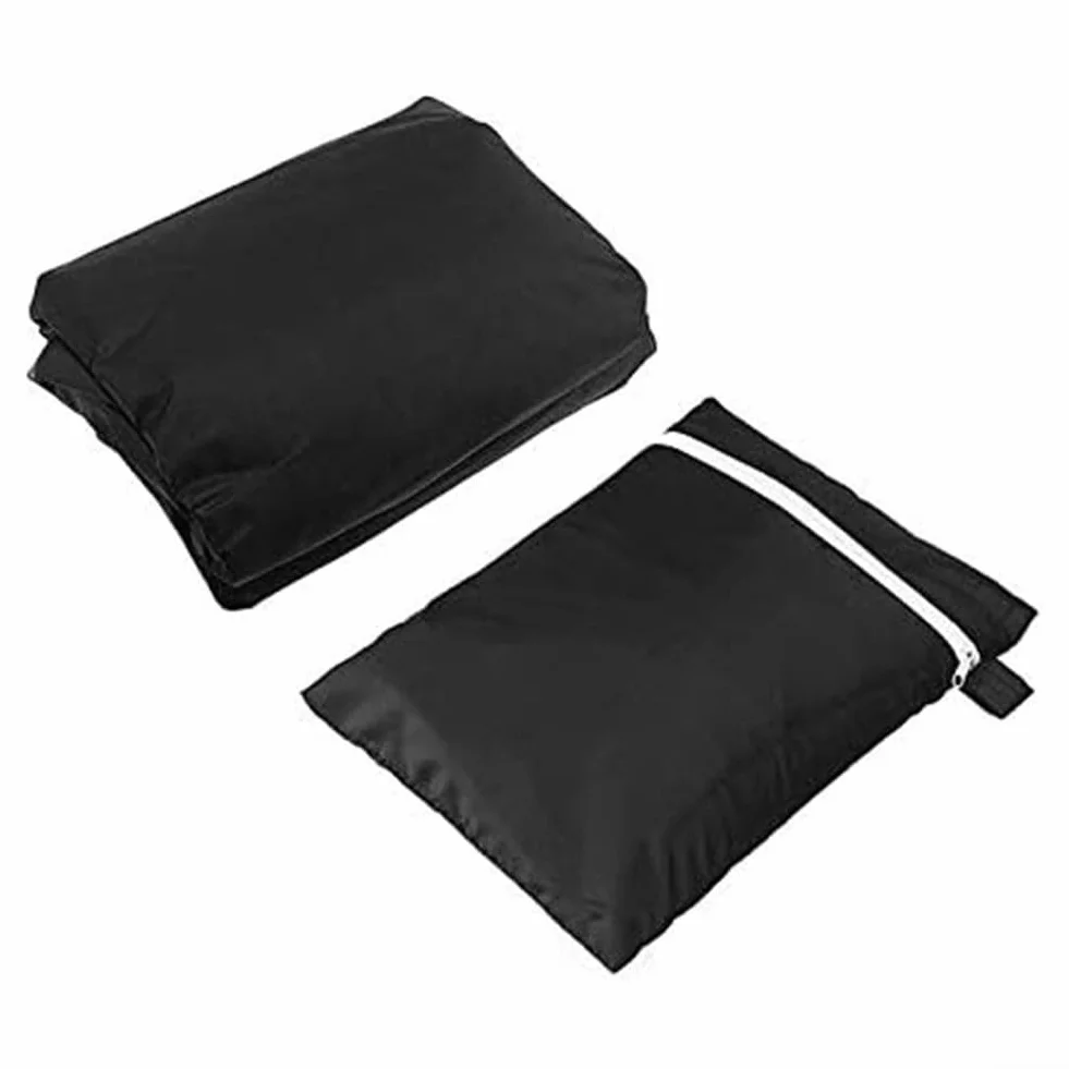 Torba do przechowywania na zewnątrz z uchwytami tkanina Oxford 420D wodoodporna pokrowiec na meble ogrodowe do przechowywania mat 81 x 81 x 61 cm (czarny)