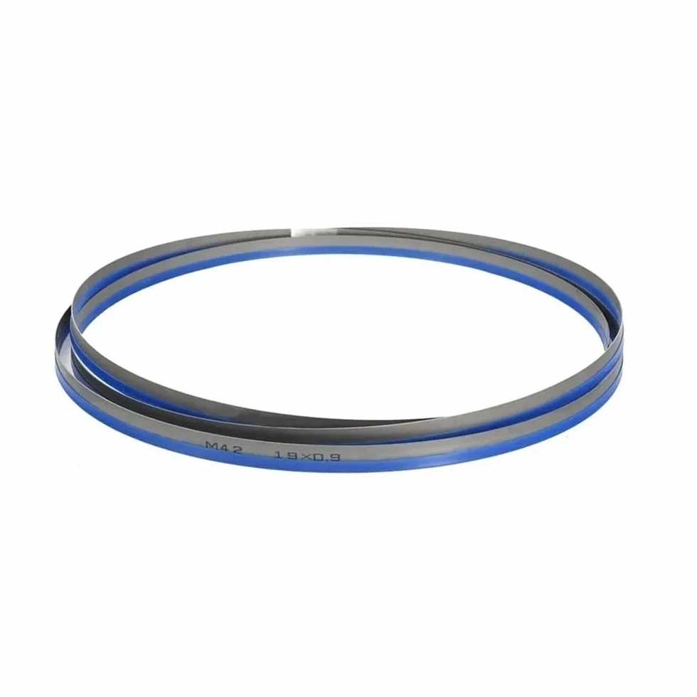 Brzeszczot do piły taśmowej, Brzeszczoty do pił taśmowych do metalu 4-10TPI, 93 X 3/4 cala M42 Bimetalowe brzeszczoty do pił taśmowych, brzeszczoty do pił taśmowych HSS do cięcia aluminium miedź mosią