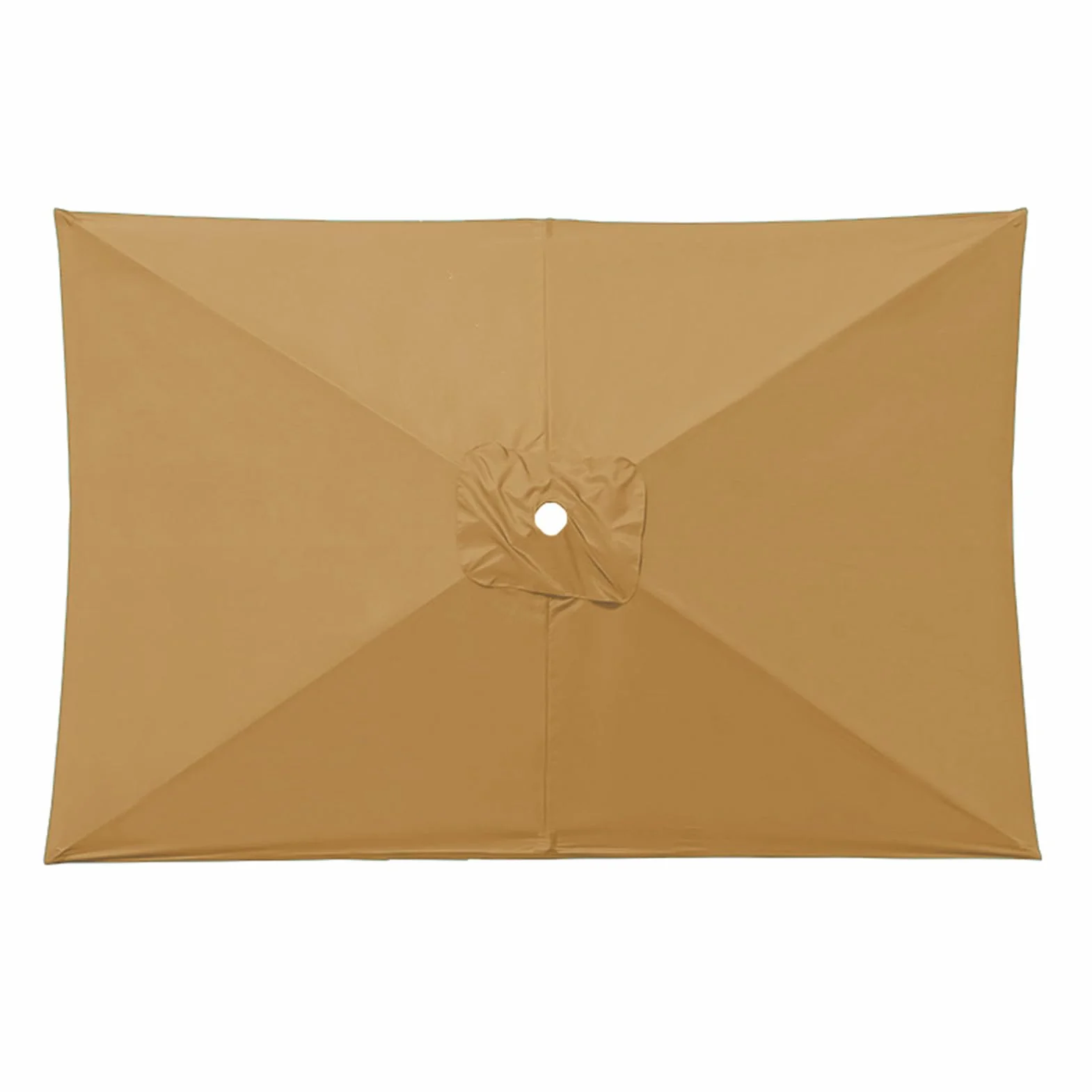 Zapasowy baldachim do parasola 3x2 m, 6 ramion, UV30+, prostokątny, khaki