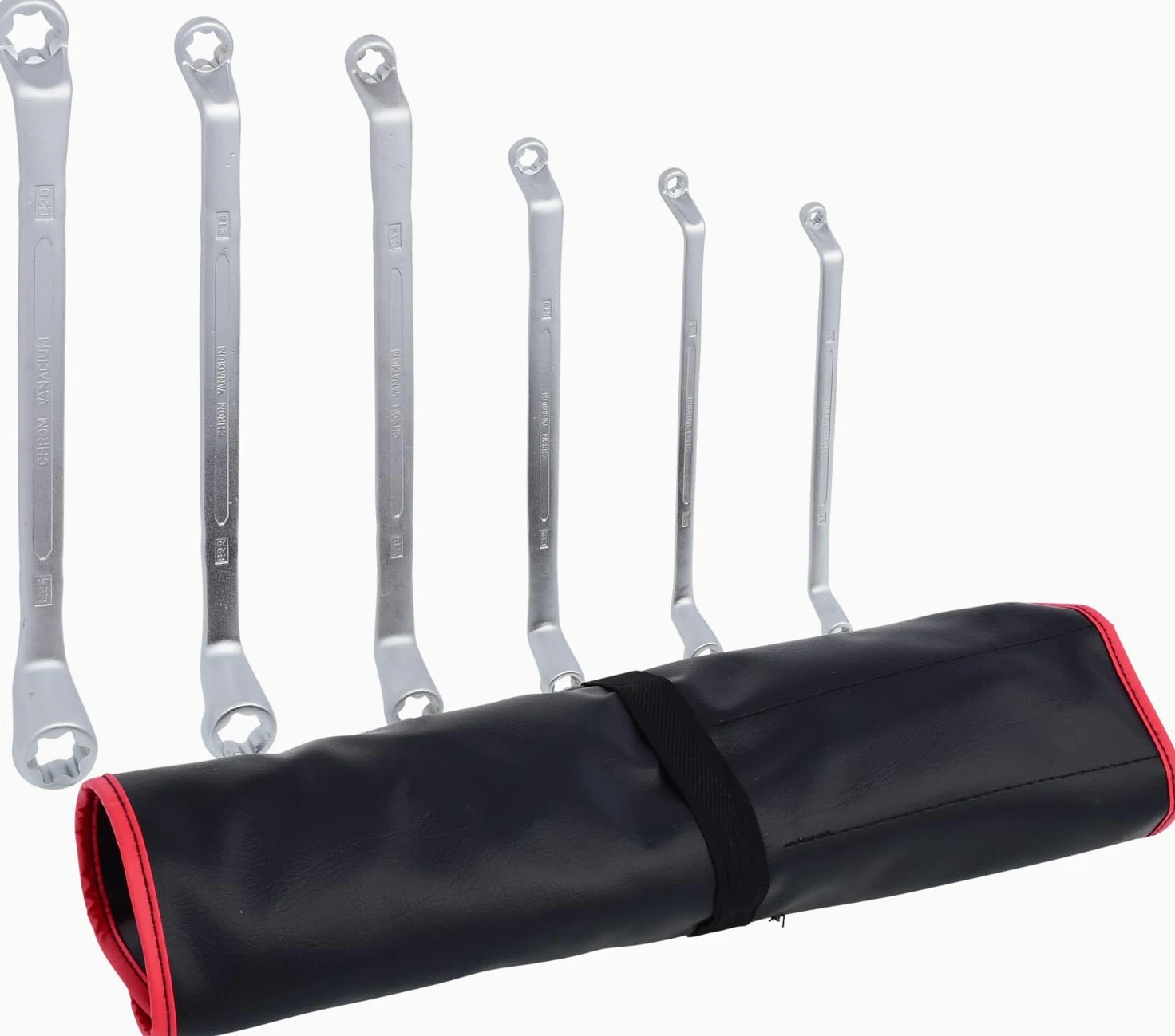KS Tools 911.0360 Zest podw kluczy oczk d. profilu Torx-E, zagietych, 6-szt, E6xE8-E20xE24