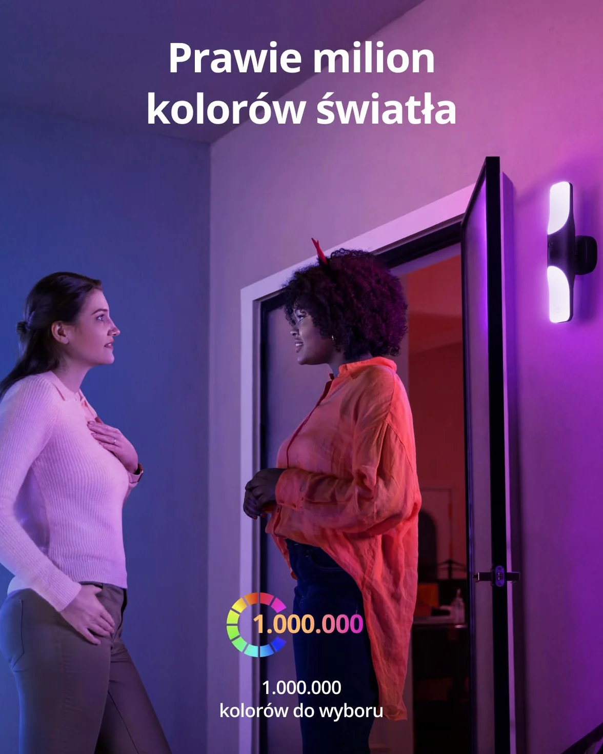 eufy Security Przewodowa lampa ścienna z kamerą S100, zewnętrzna kamera bezpieczeństwa, kamera 2K ze światłem 1200 lumenów, kolorowy noktowizor, oświetlenie aktywowane ruchem, bez miesięcznych opłat