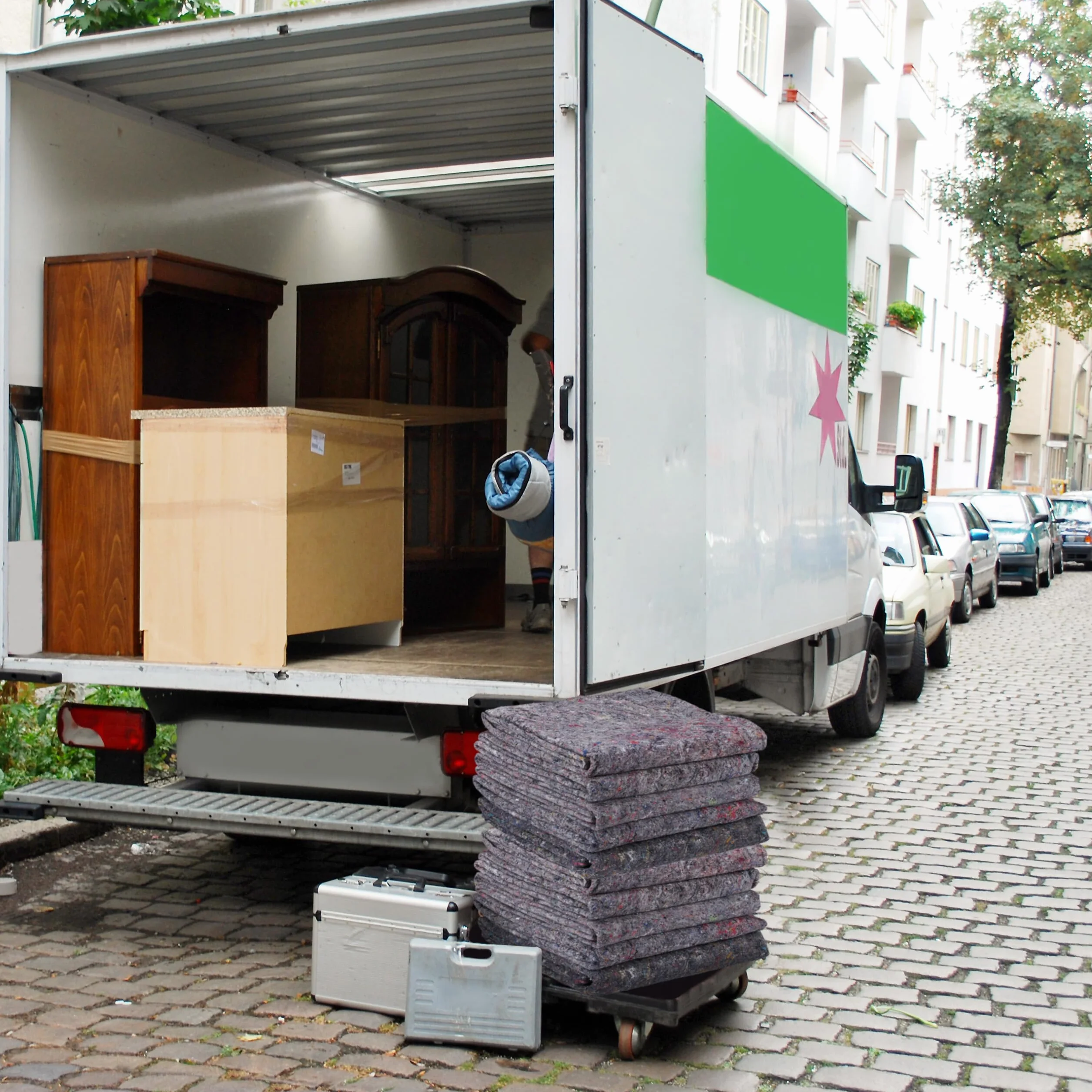 Relaxdays Koce do przeprowadzki w zestawie 6 sztuk, koce meblowe z włókniny, 150 x 200 cm, koce transportowe, koce ochronne, szare