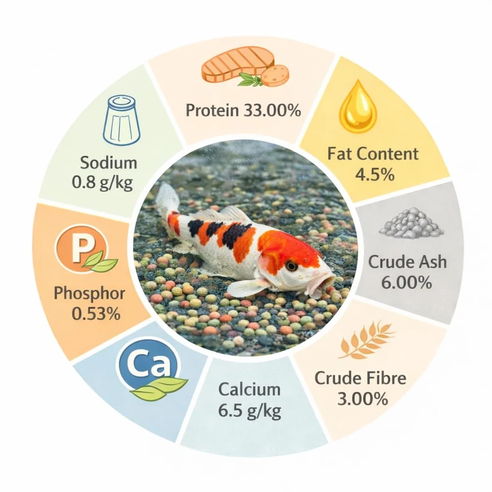 Koi Herdecke mieszanka pokarmu dla ryb 15 kg pływające granulki 3 mm