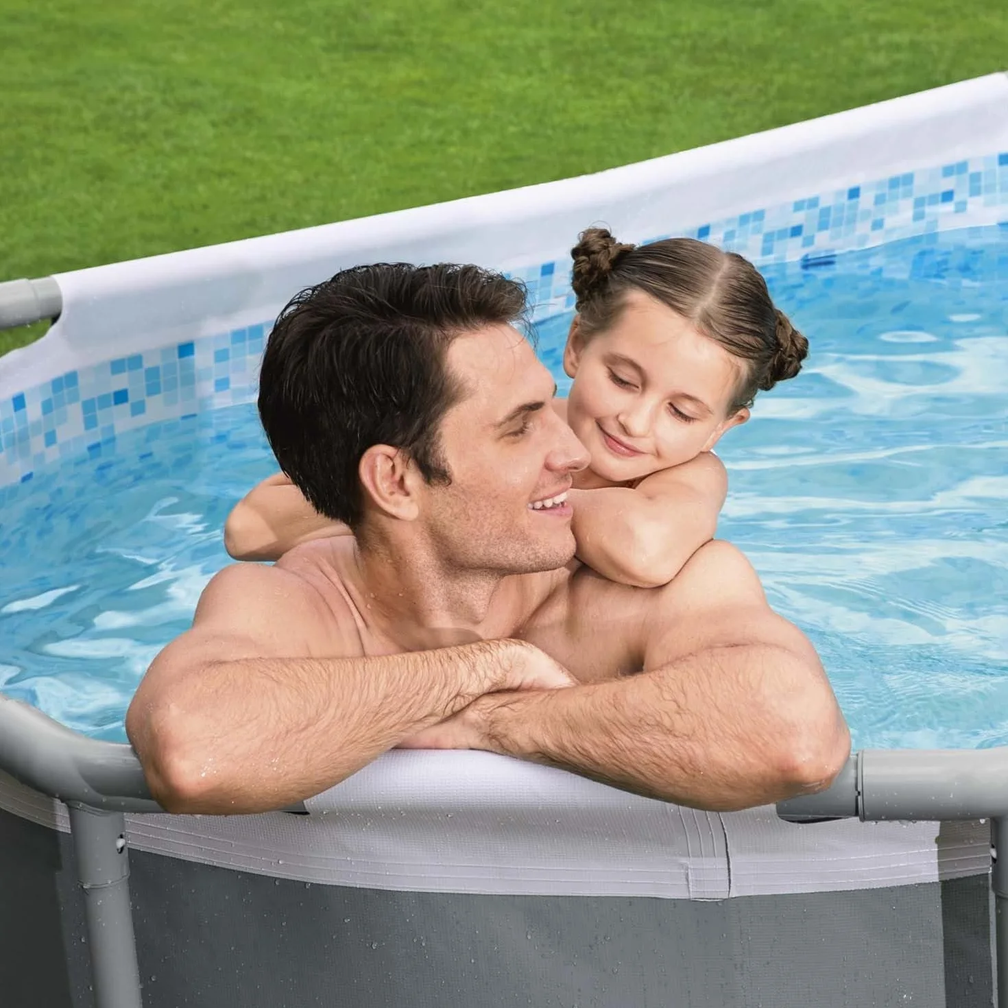 Bestway Power Steel 10' x 6'7" x 33" Oval Pool Set