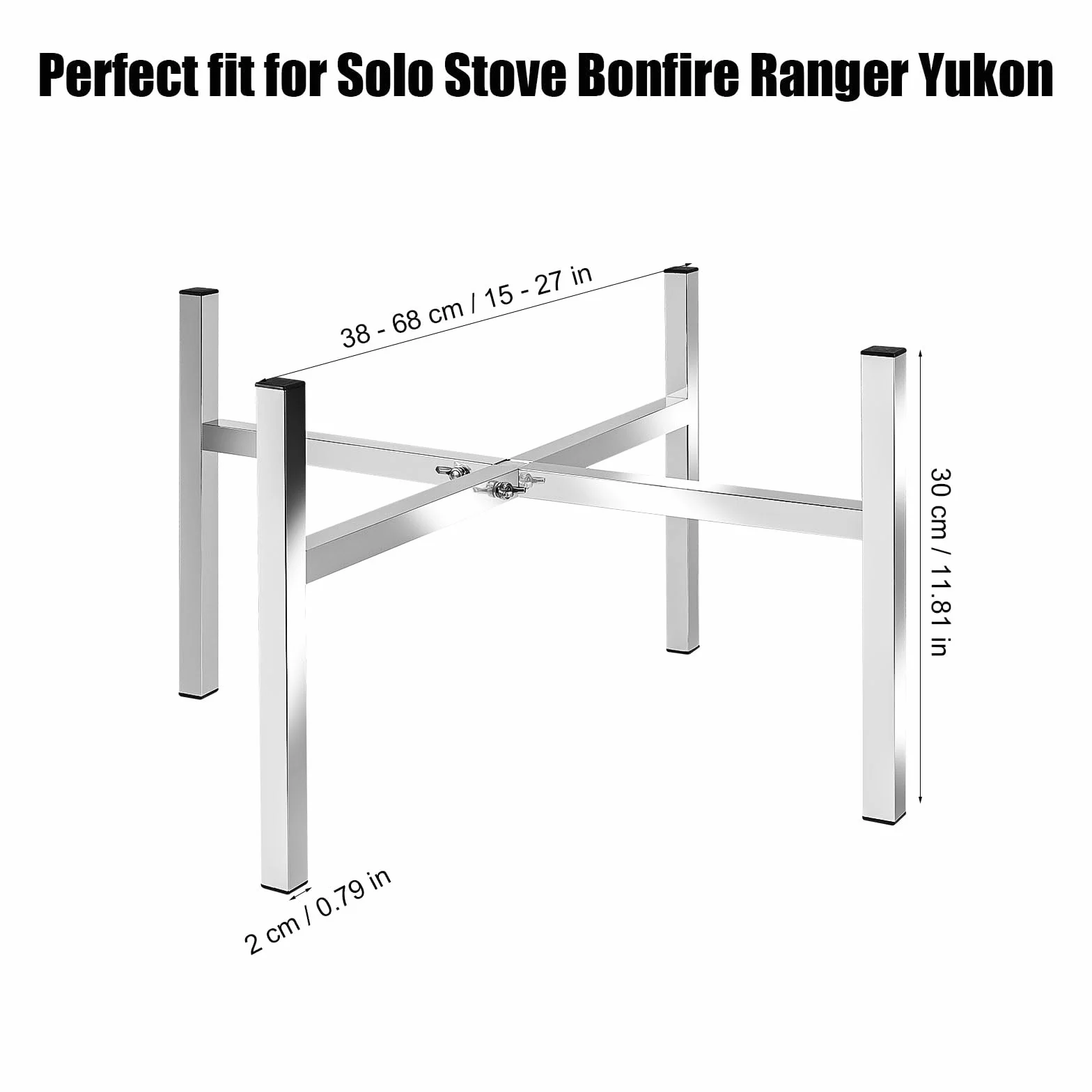 Stojak na Palenisko Stal Nierdzewna 38-68cm Akcesoria do Kominka Zewnetrznego Solo Stove Yukon