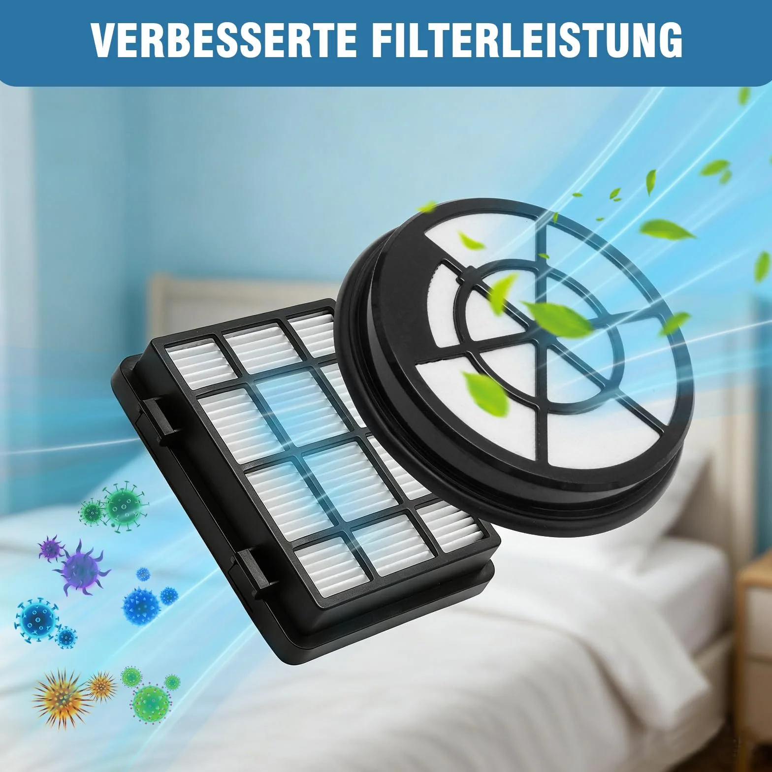 Zestaw filtrów HEPA, zamiennik do odkurzacza serii 2 BBZ152EF firmy Bosch BGC05 BGC05A320 BGS05, zawiera filtr wstępny, filtr uzupełniający i bawełnę filtrującą (1)