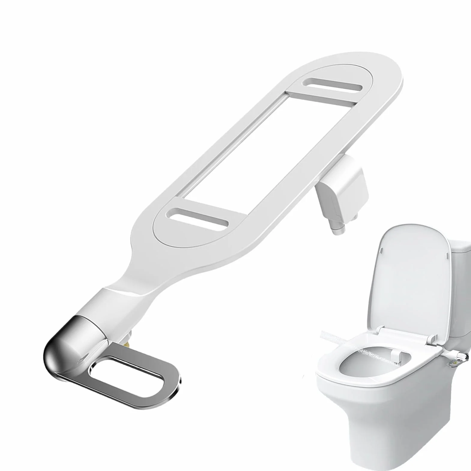Bidet Toaleta Attacent Podwójna dysza Nonctric Fresh Water Spray Easy Inll HigieBidet dla najwyższego t i czystości