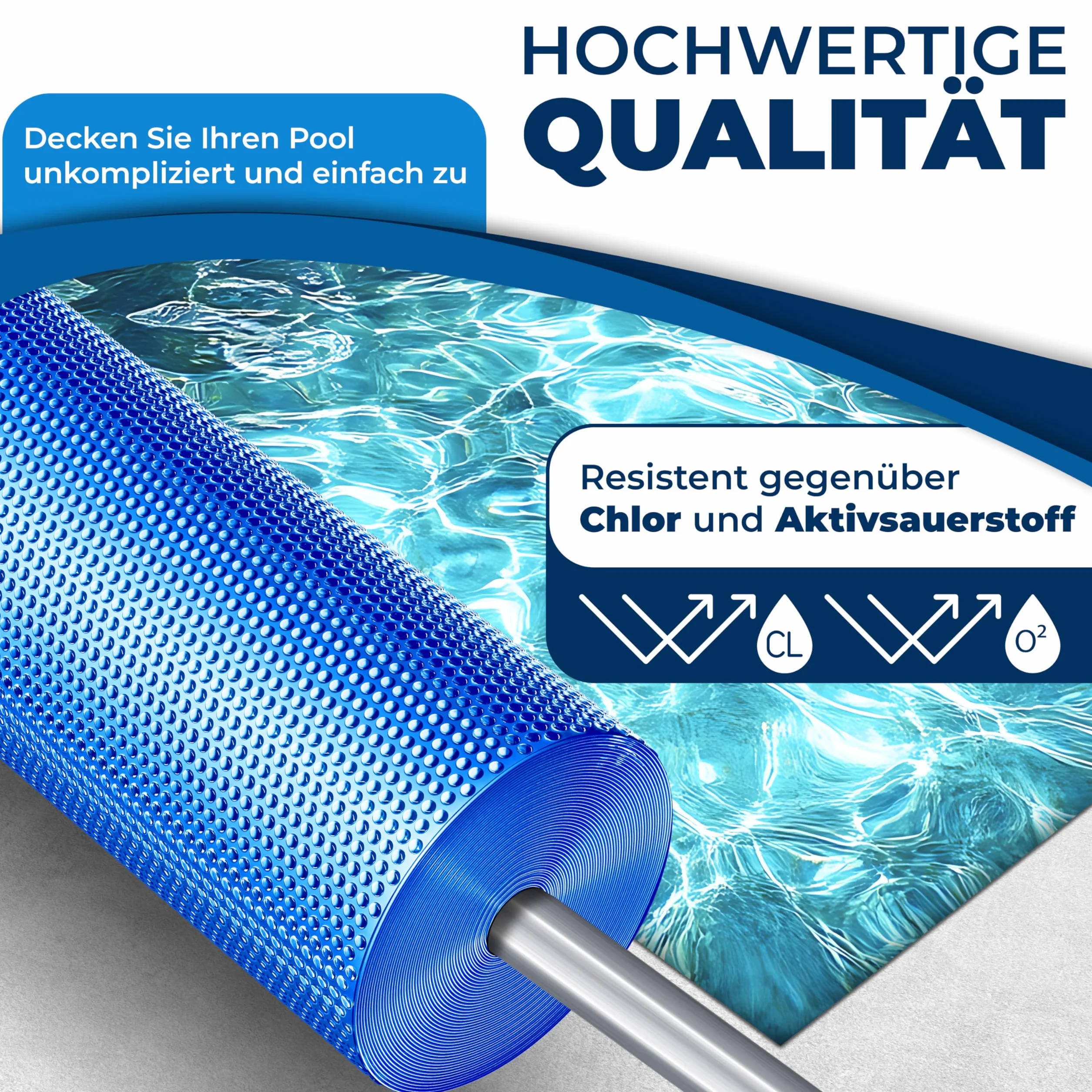KESSER Plandeka solarna do basenu okrągła Ø 427 cm 120 µm folia solarna do podgrzewania wody