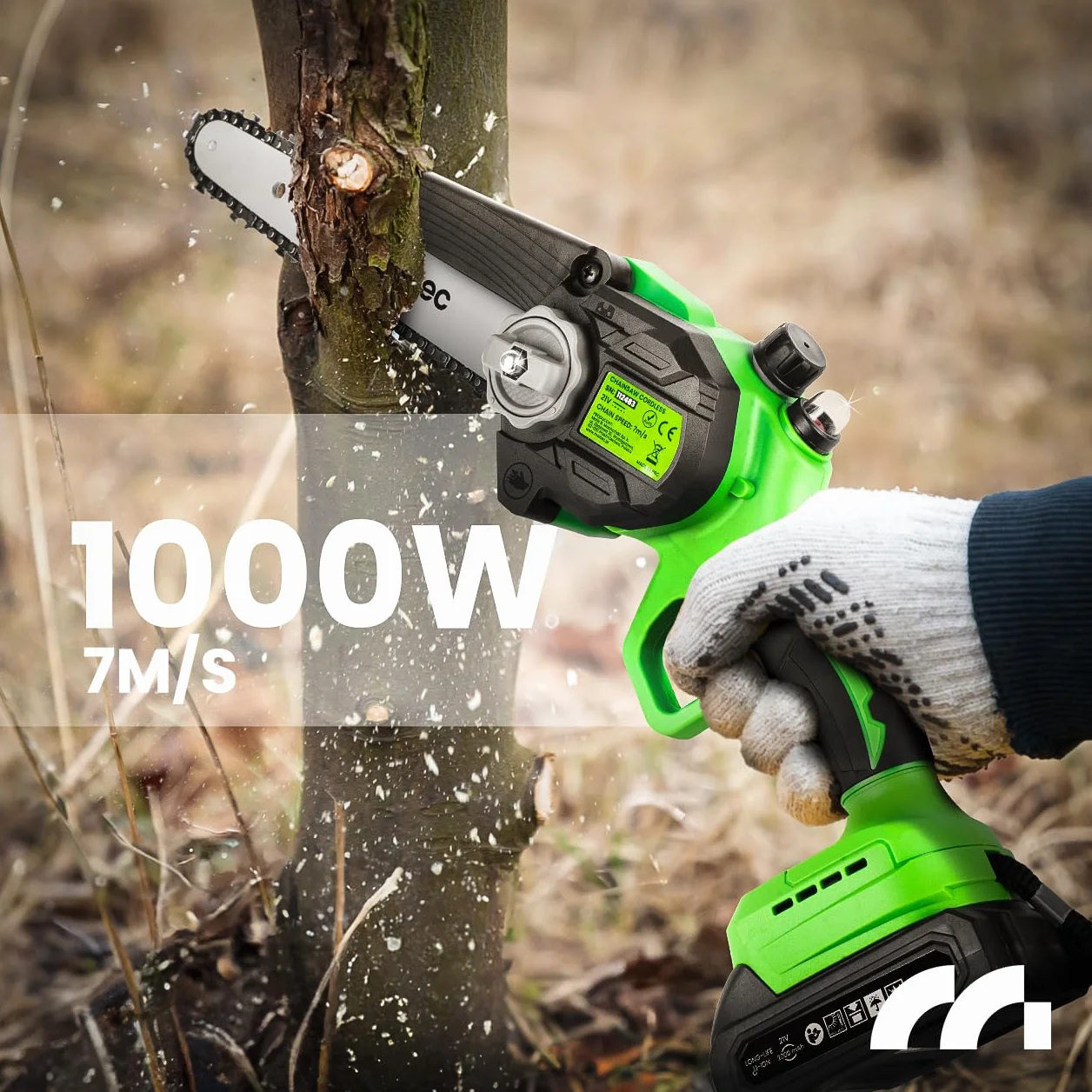 Maltec MasterCut akumulatorowa piła łańcuchowa bezprzewodowa 1000 W 21 V 6+8"