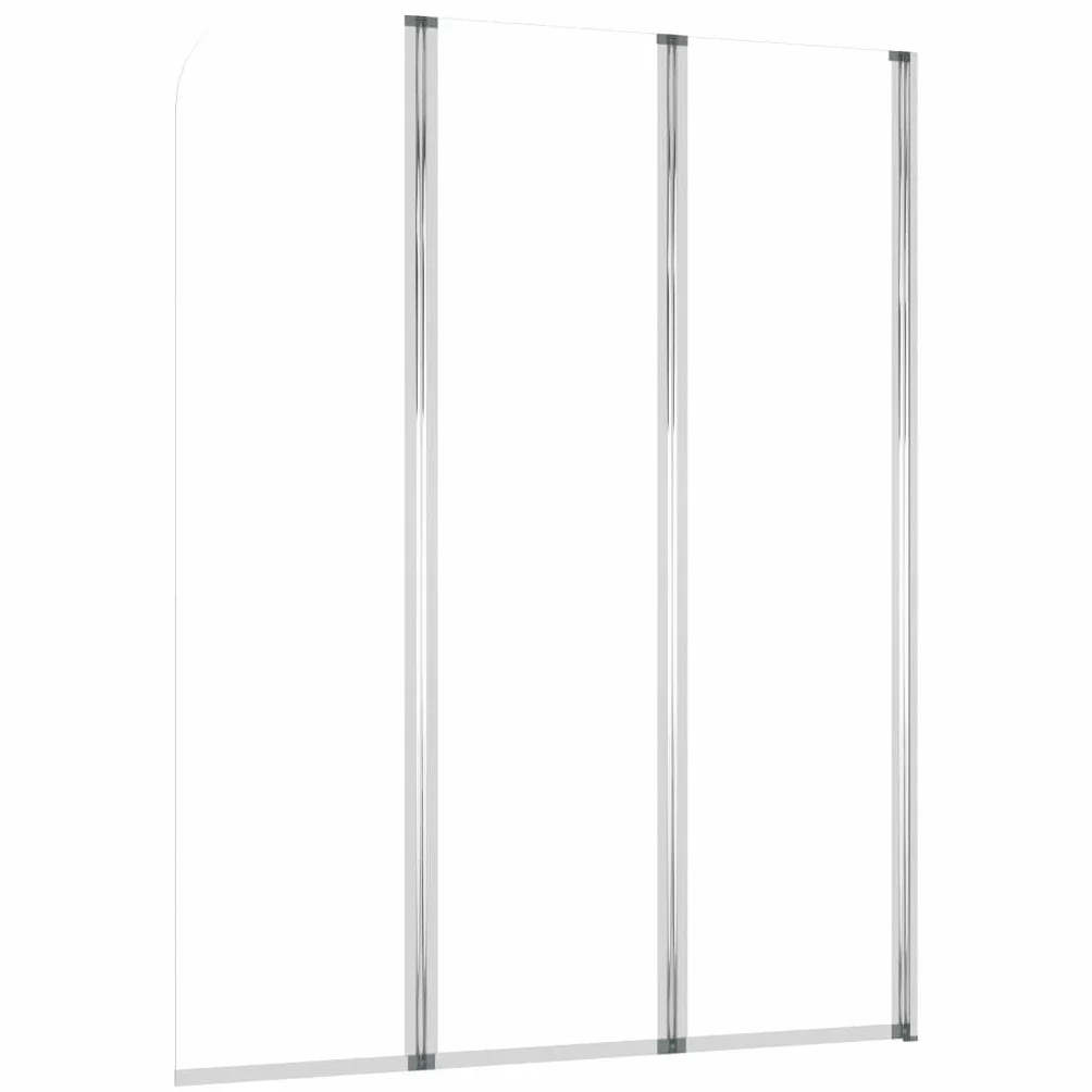 Kabiny prysznicowe 2 szt. 104 x 130 cm szkło hartowane przezroczyste | Składana konstrukcja, profile aluminiowe, łatwy montaż, do wanny