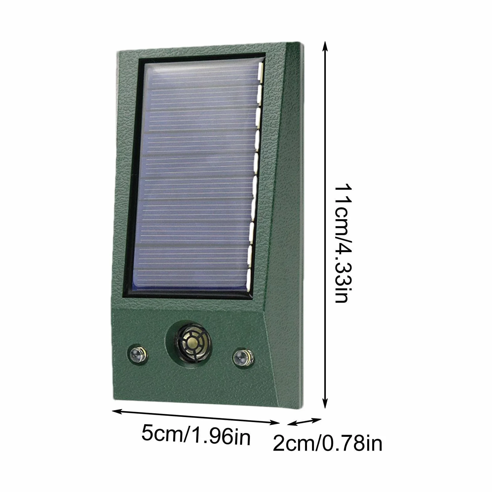 Ultradźwiękowy odstraszacz zwierząt solarny wodoodporny podwójny błysk zewnętrzny