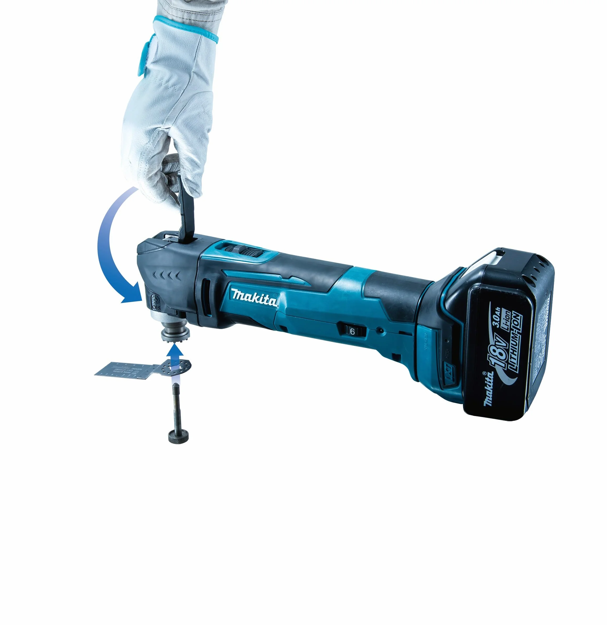 Makita Wielofunkcyjne Narzędzie, Czarny/Niebieski, 390 W