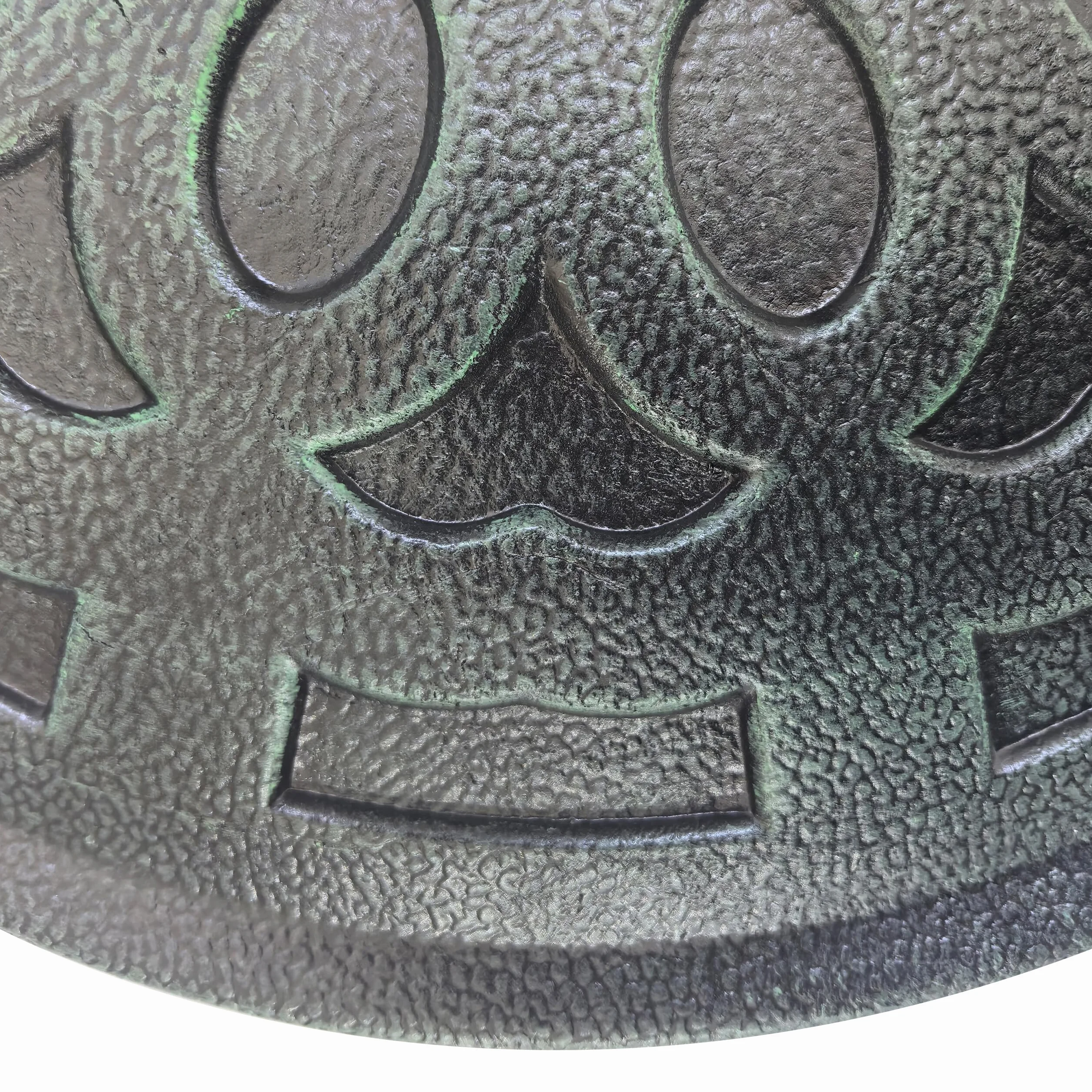Relaxdays Stojak na parasole przeciwsłoneczne Ø 49 cm 34-48 mm czarny/zielony