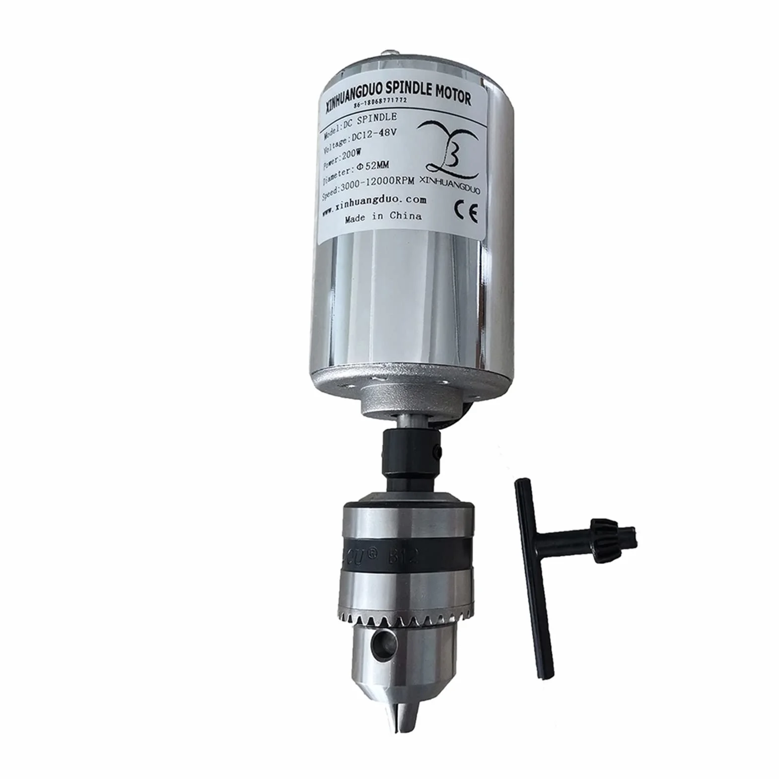 Wrzeciono CNC, Ochłodzony powietrze 0,2 kW. CNC. Spindlemotor Wiertła Głowice wrzeciona Zestaw Chuck 200W Silnik/Prędkość zasilania Gubernator do grawerowania(Package3)