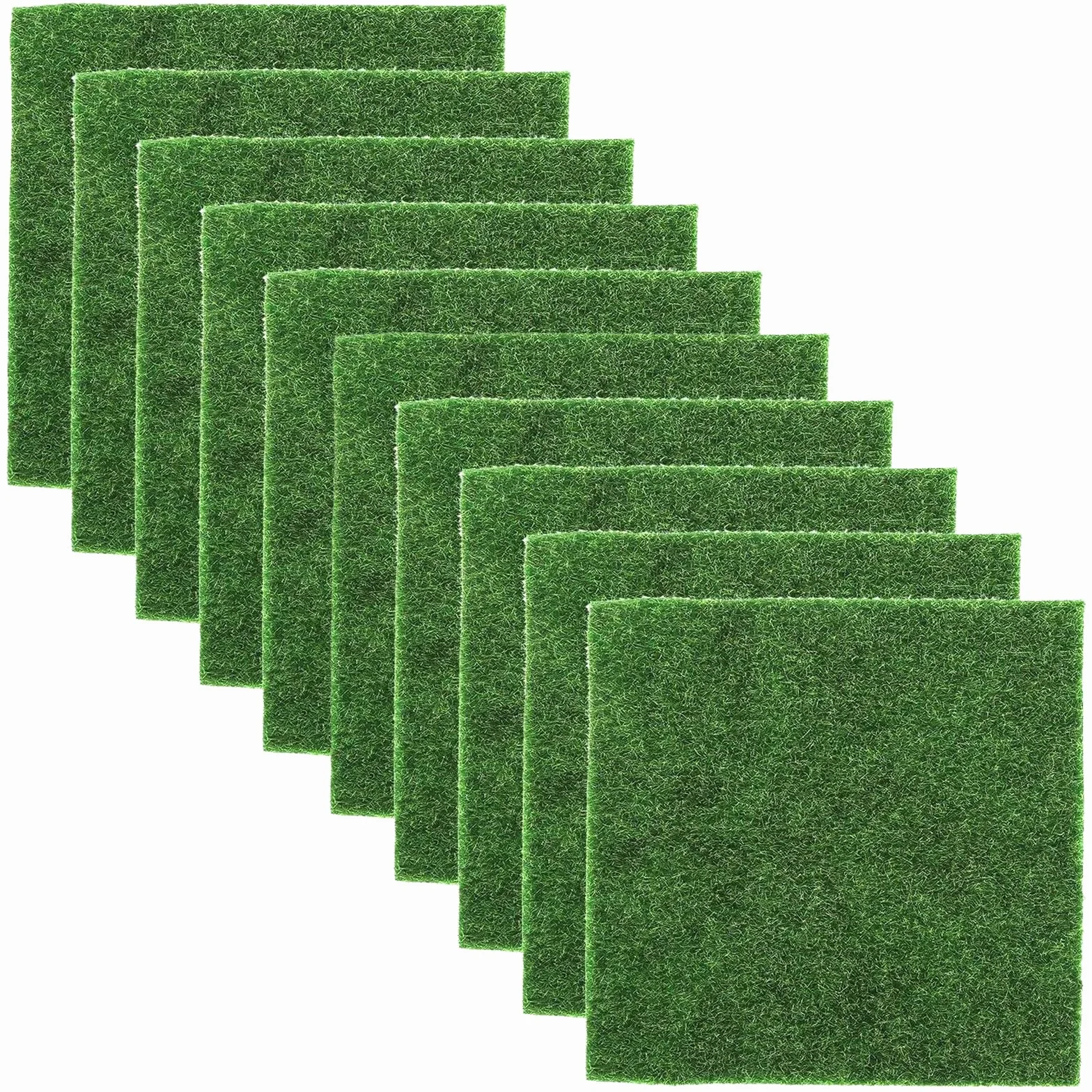 Sztuczna miniaturowa trawa z mchu 15x15 cm 10 sztuk do dekoracji DIY