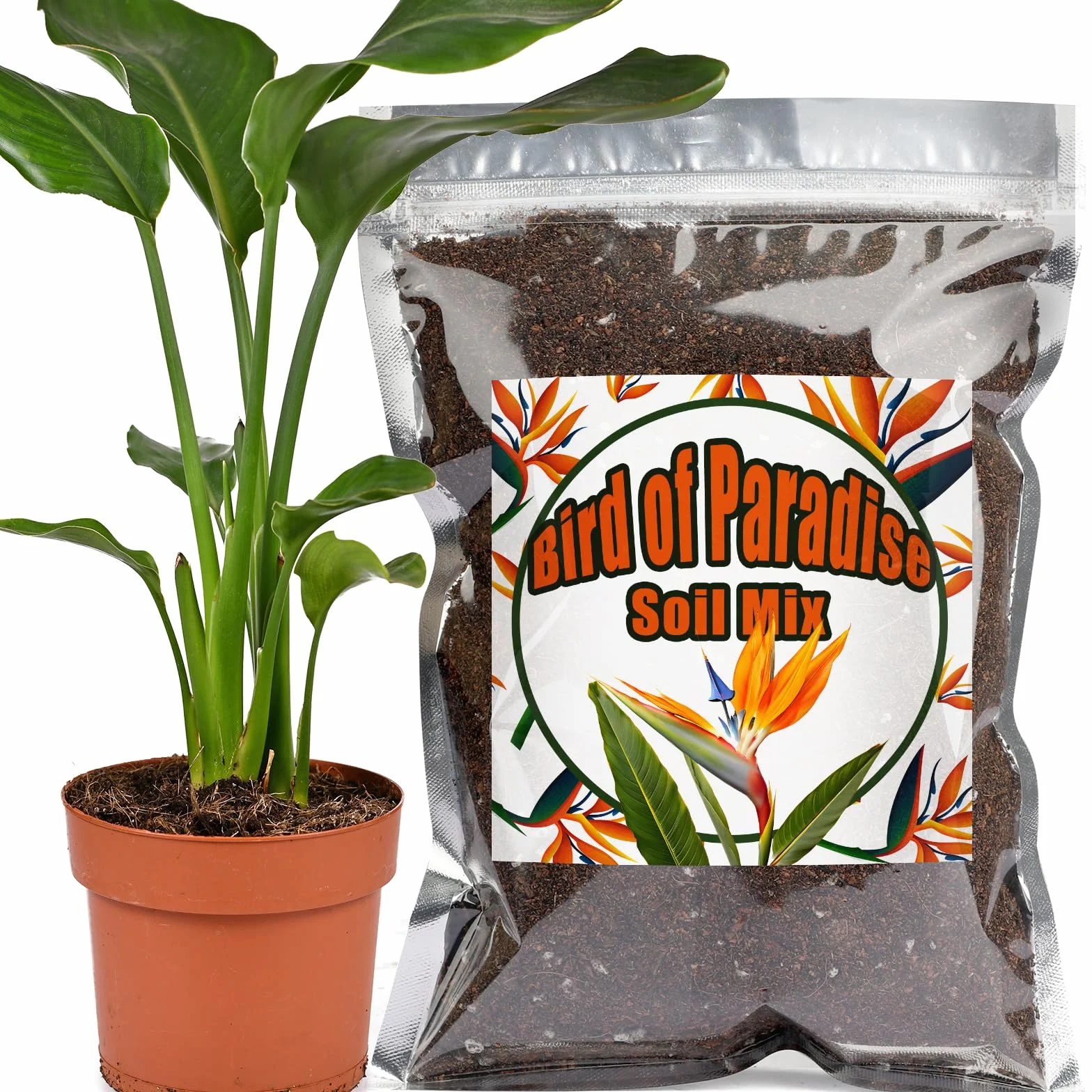 Organiczna mieszanka gleby doniczkowej Bird of Paradise 1L do roślin doniczkowych
