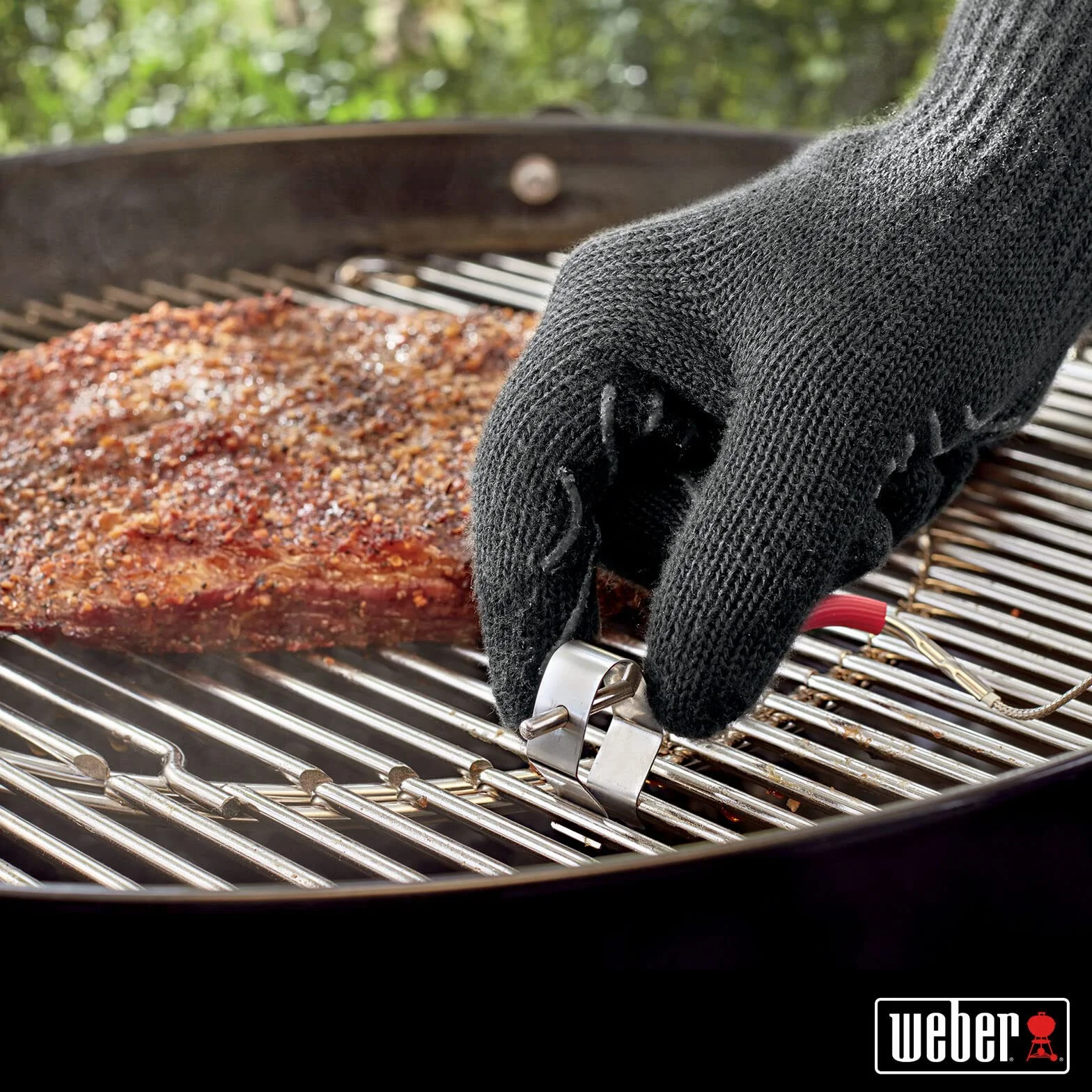 Weber iGrill Connect Smart Grilling Hub Sonda 315°C Zacisk Mocowania Ruszt Monitorowanie Temperatury Srebrny