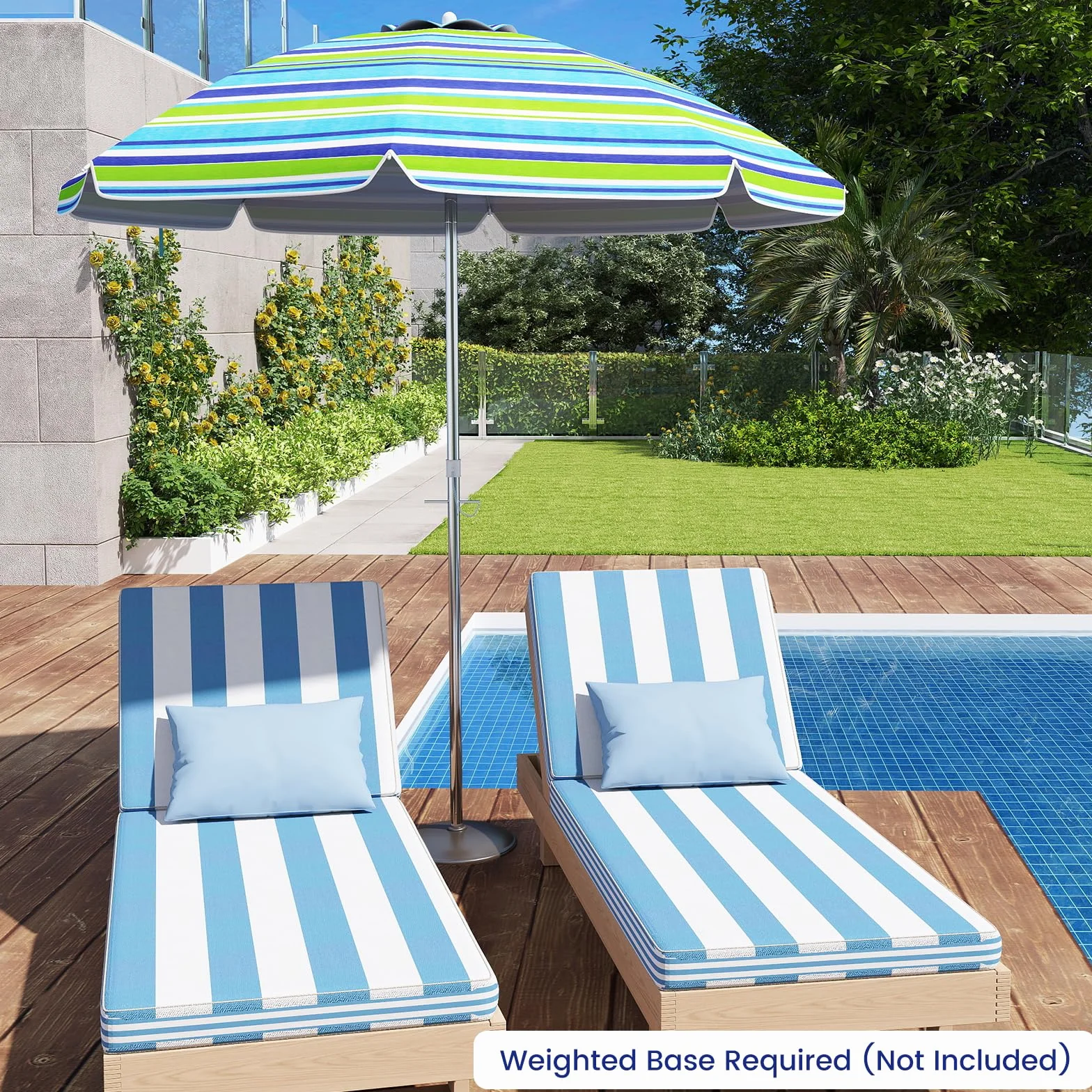 KOMFOTTEU Parasol plażowy 200 cm UV50+ składany lekki z torbą