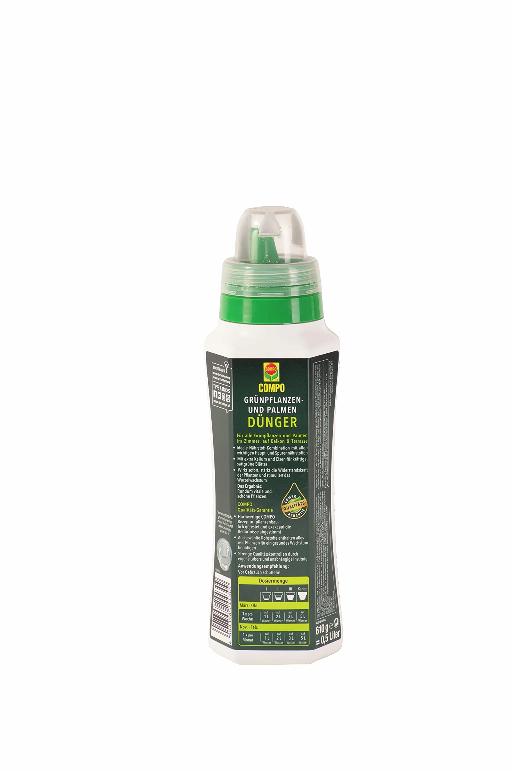 Compo Nawóz do roślin zielonych i palmowych 500 ml z potasem i żelazem