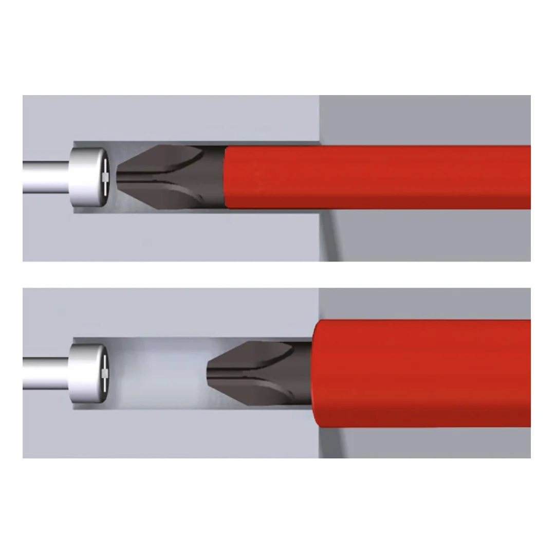 Wiha Zestaw wkrętaków SoftFinish slimFix 6-częściowy, zestaw wkrętaków VDE, izolowany 10 000 V, Torx z otworem