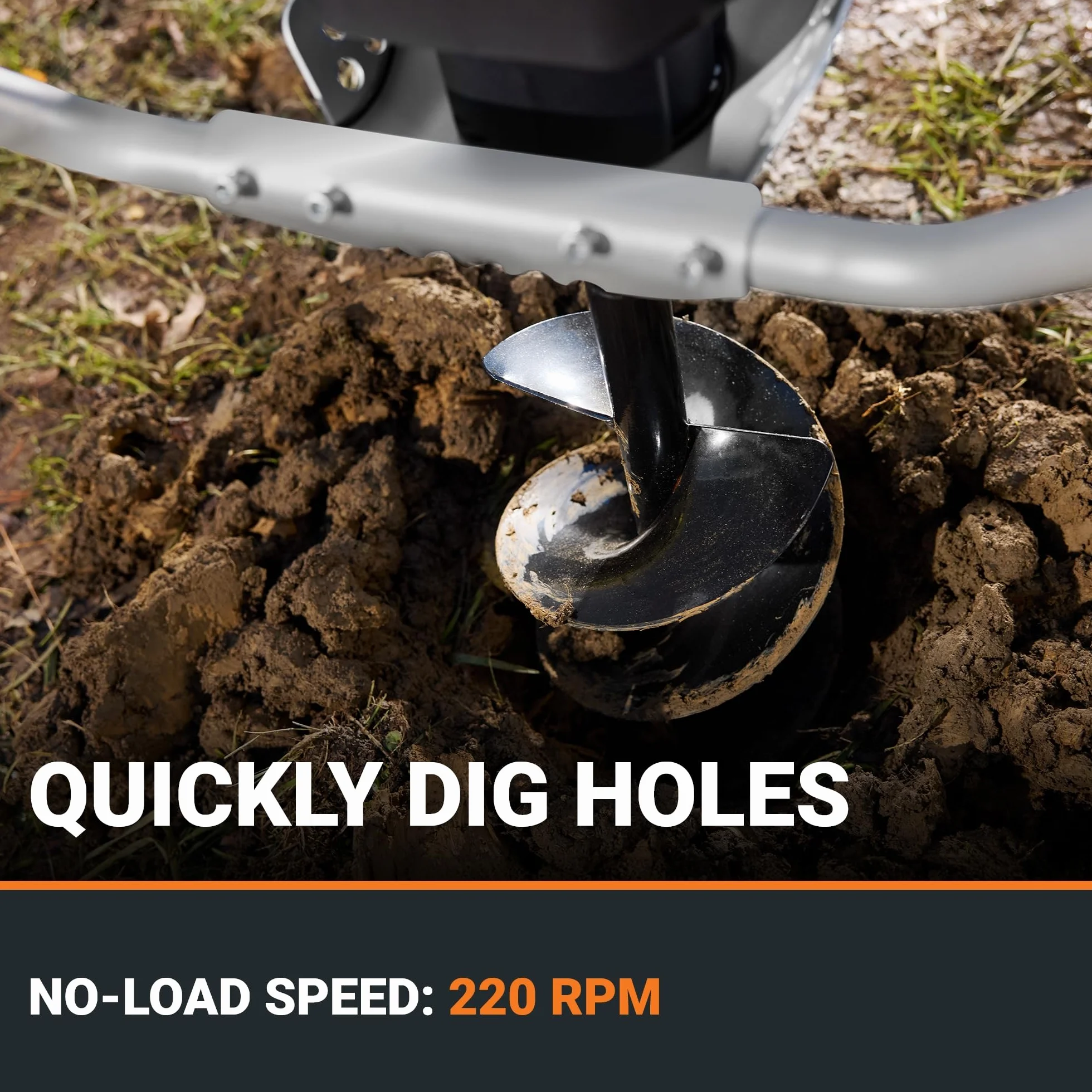 WORX NITRO Bezprzewodowy świder glebowy 40 V WG865E.9