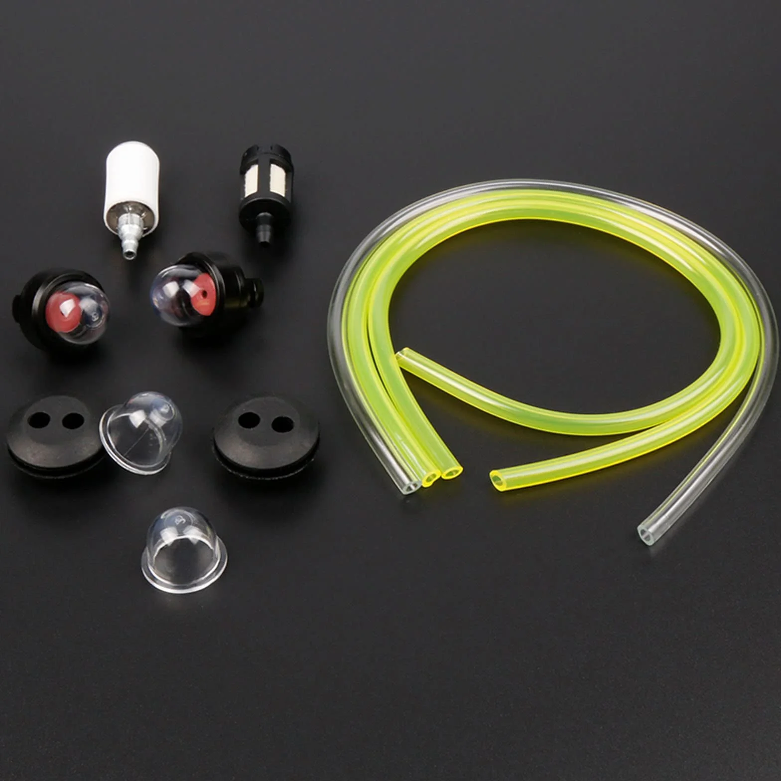 GOTRUST Uniwersalny zestaw filtrów benzynowych wąż paliwowy 2,5 mm 3 mm do kosiarki spalinowej podkaszarki
