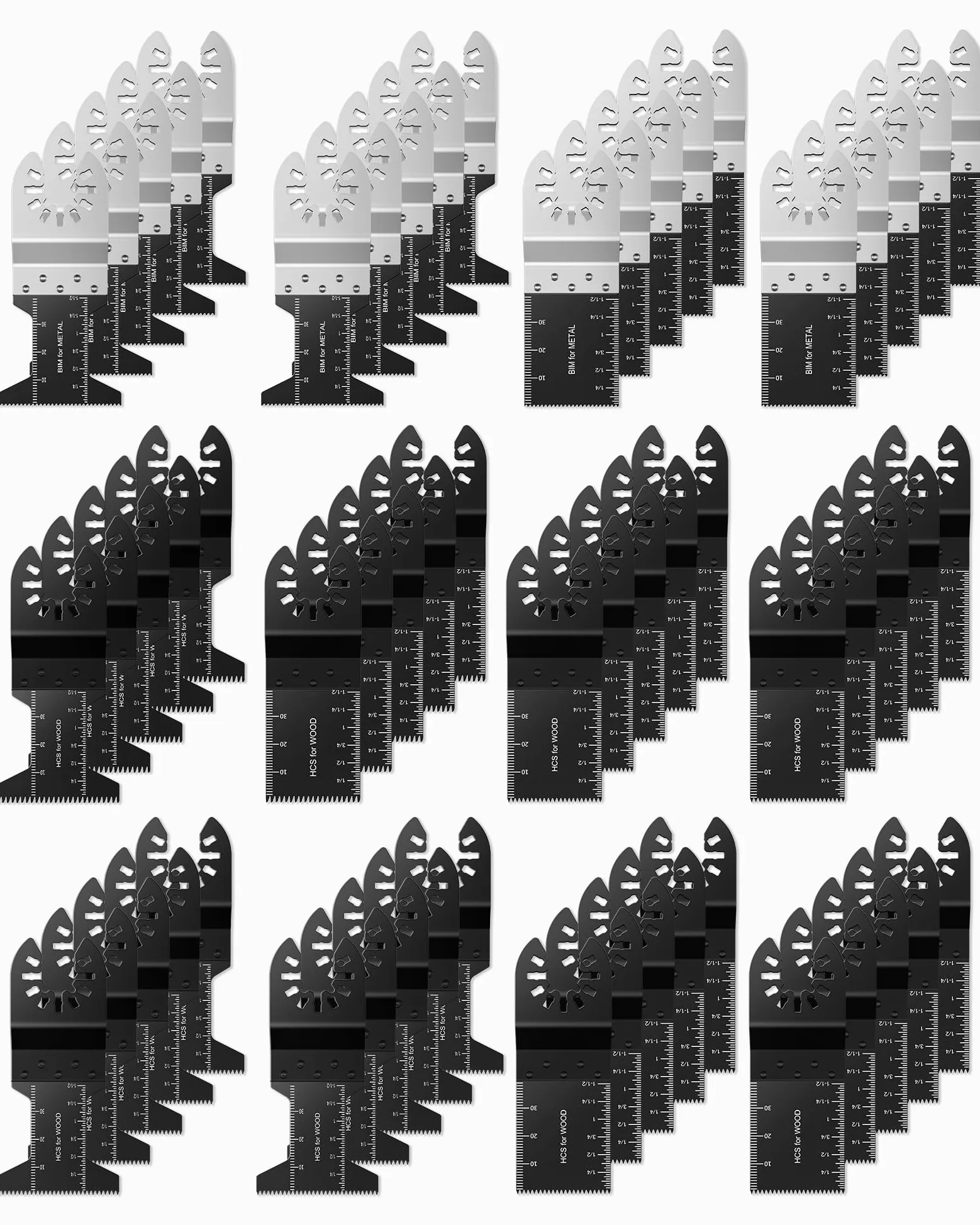 Ostrza do narzędzi oscylacyjnych, uniwersalne, metalowe, drewniane, plastikowe, wielofunkcyjne brzeszczoty do szybkiego zwalniania, kompatybilne z Fein Multimaster, Milwaukee, Makita, Bosch,