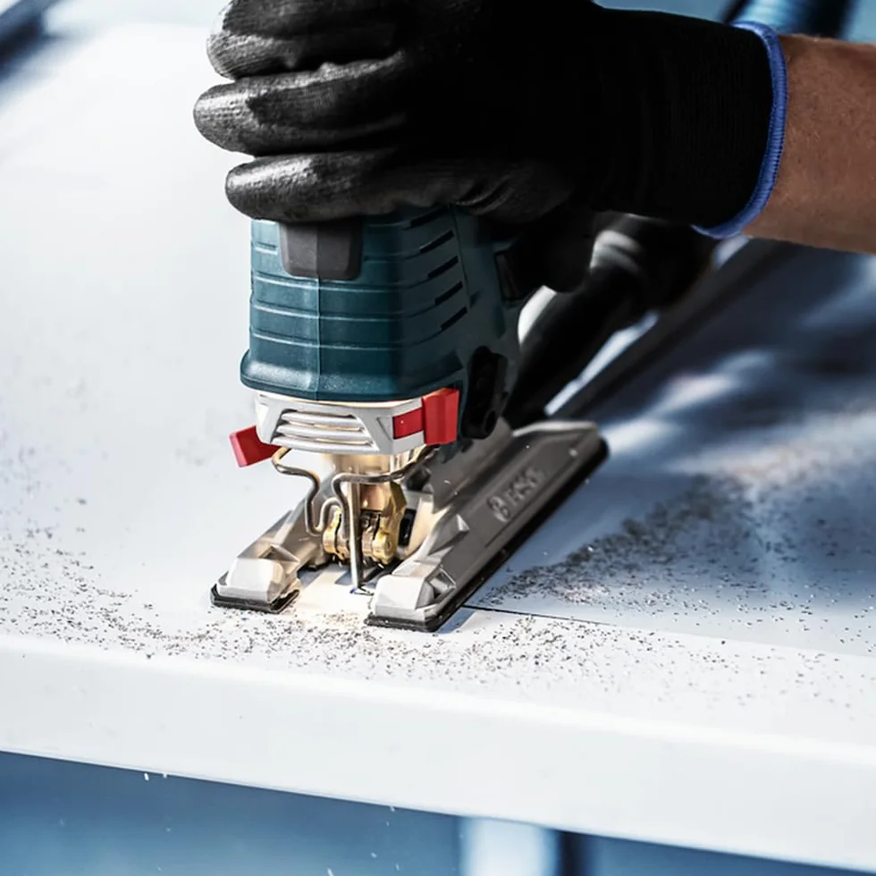 Bosch Professional 10-częściowy zestaw brzeszczotów do wyrzynarek w opakowaniu Robust (do drewna, metalu, laminatu, płyty meblowej, Akcesoria do wyrzynarek z uchwytem T)