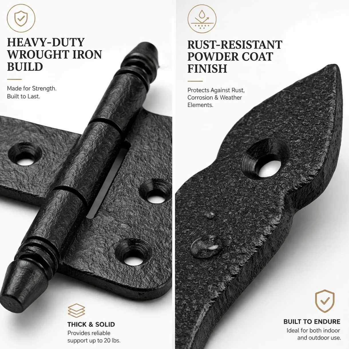 12,5 cm zawias do drzwi z kutego żelaza kolonialny antyczny design produkcja dostaw renowatora
