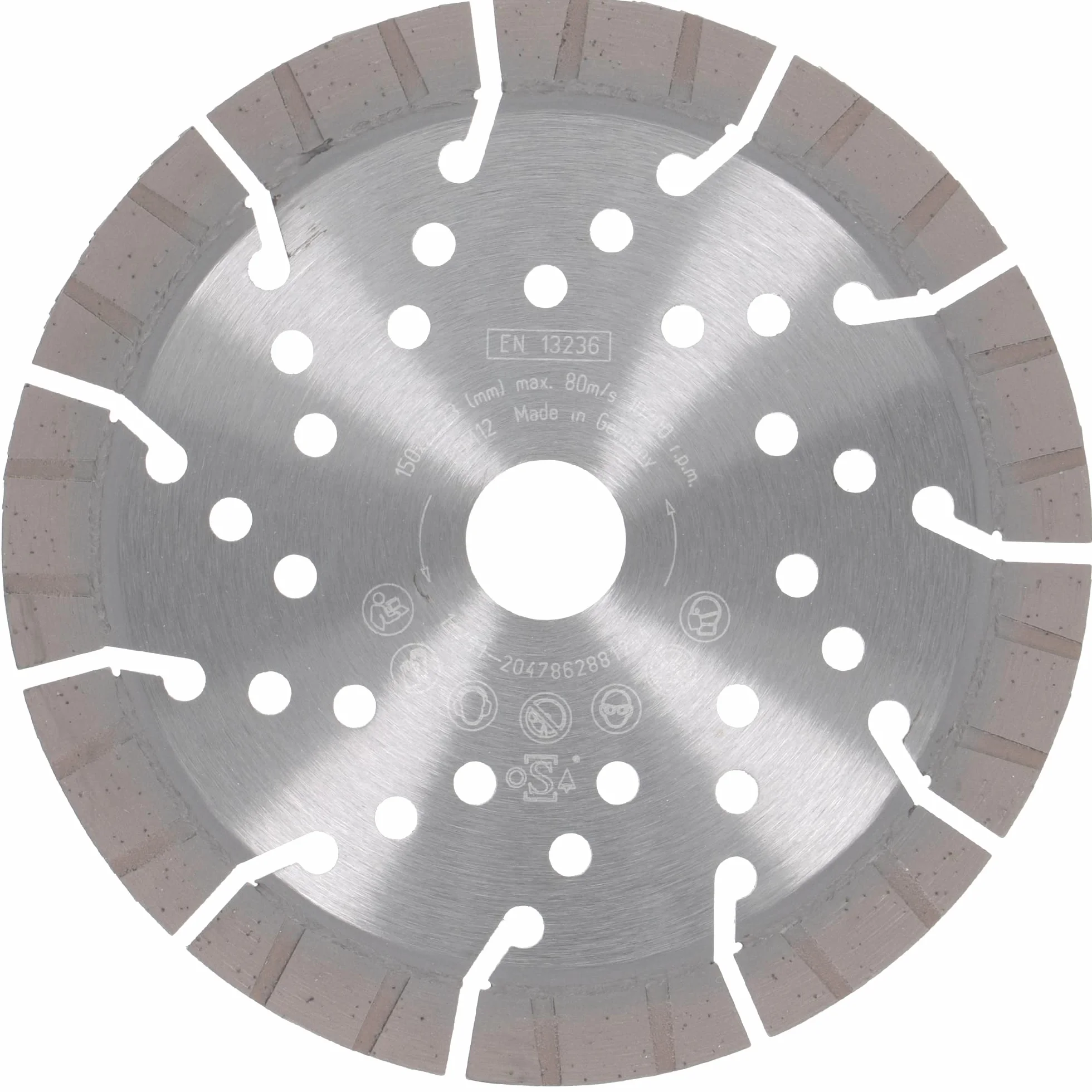 PRODIAMANT Profesjonalna diamentowa tarcza tnąca beton/granit Oxx 150 mm x 22,2 mm diamentowa tarcza do cięcia PDX82.118 150 mm do kamienia naturalnego, produktów betonowych, materiałów o średniej twardości i twardych